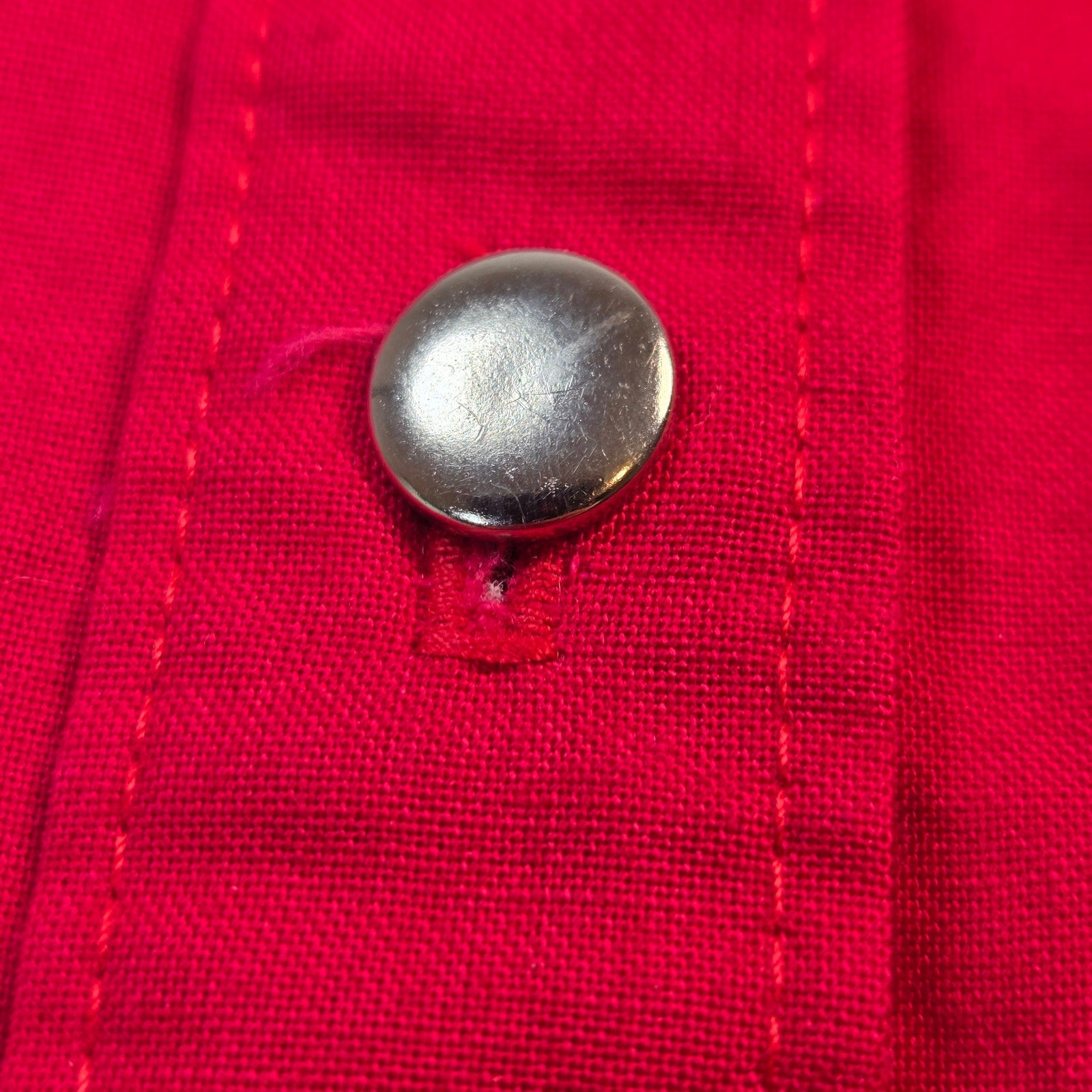 Sas'sa LTD Vintage Western Fringe Button Front Shirt USA Made Womens Red