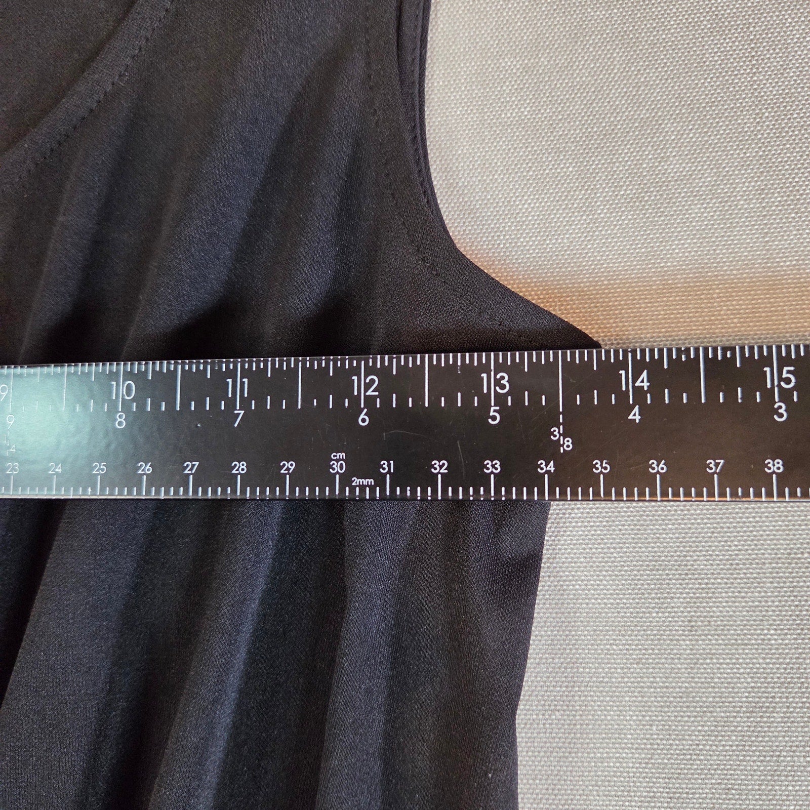 Dov Ri for Impulse Black Sleeveless Wrap Dress XS Polyester Macy’s Exclusive