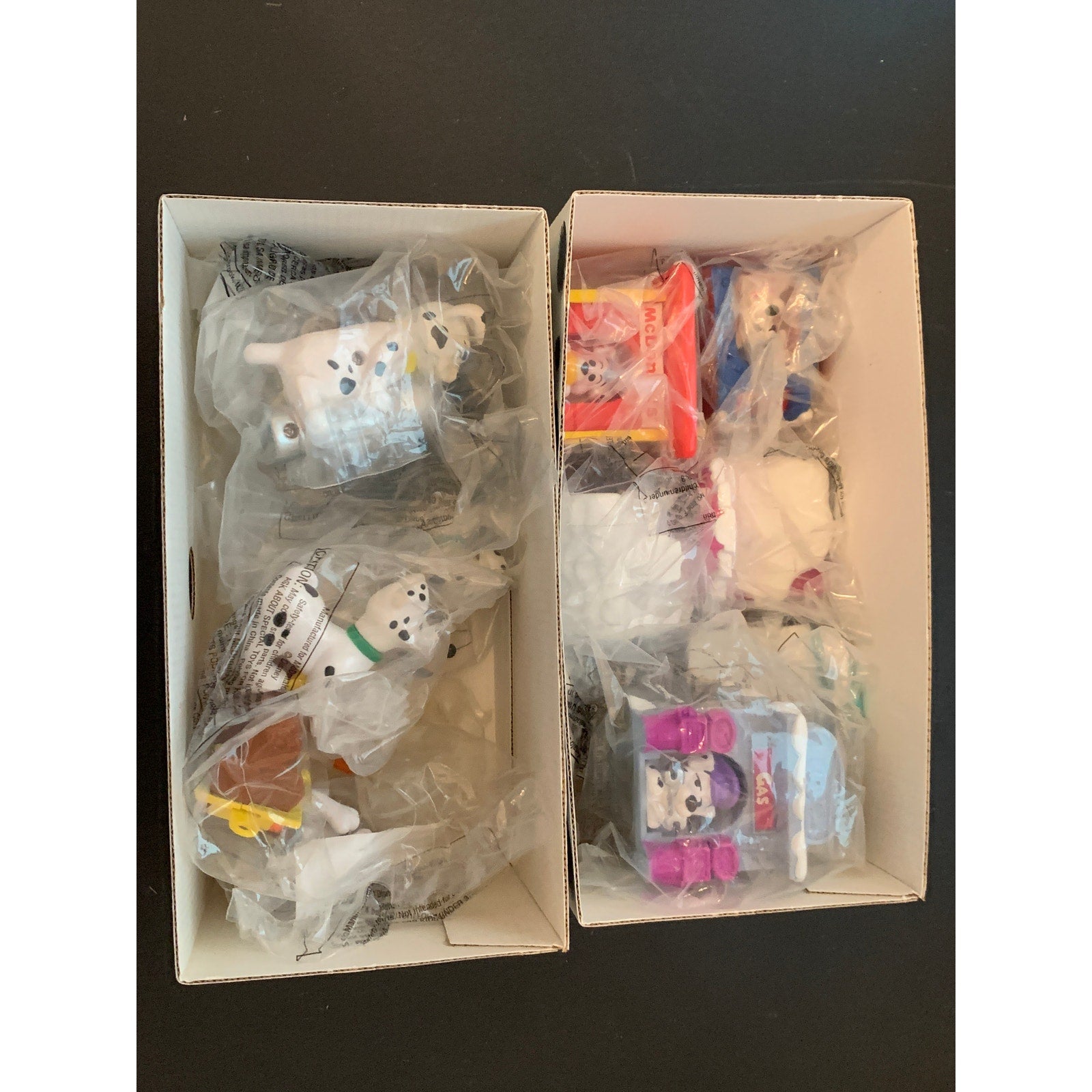 McDonald's Disney 102 Dalmatians Happy Meal Display Case w/ Sealed Toys 2000