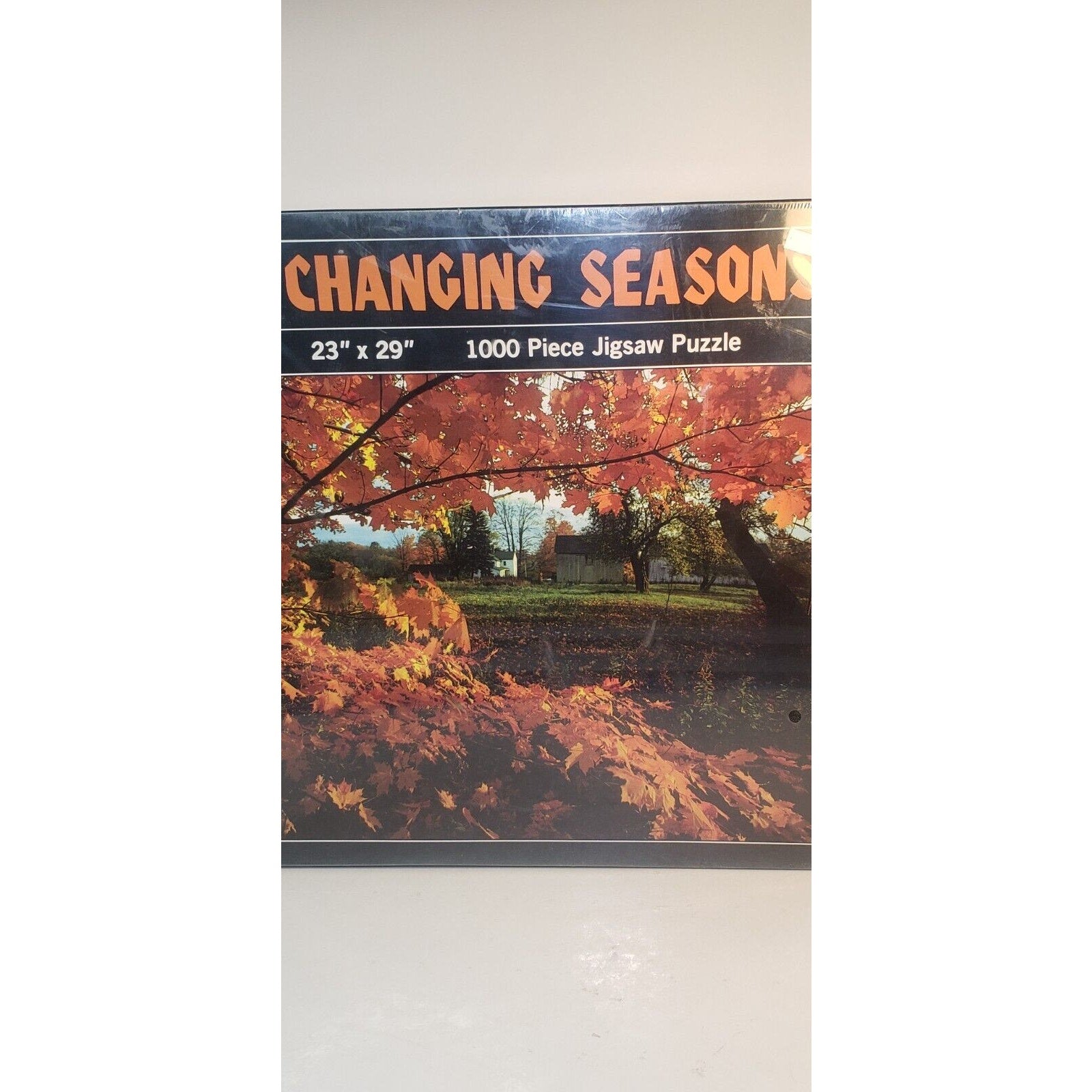Vintage 1987 Apple Street Changing Seasons 1000 Pc Puzzle 23x29 Sealed