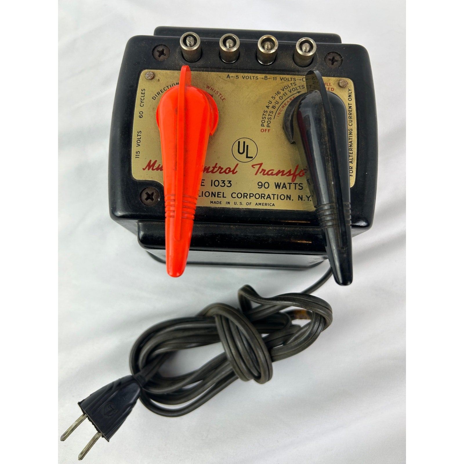 Lionel 1033 Train Transformer 90 Watt Tested Working Vintage USA