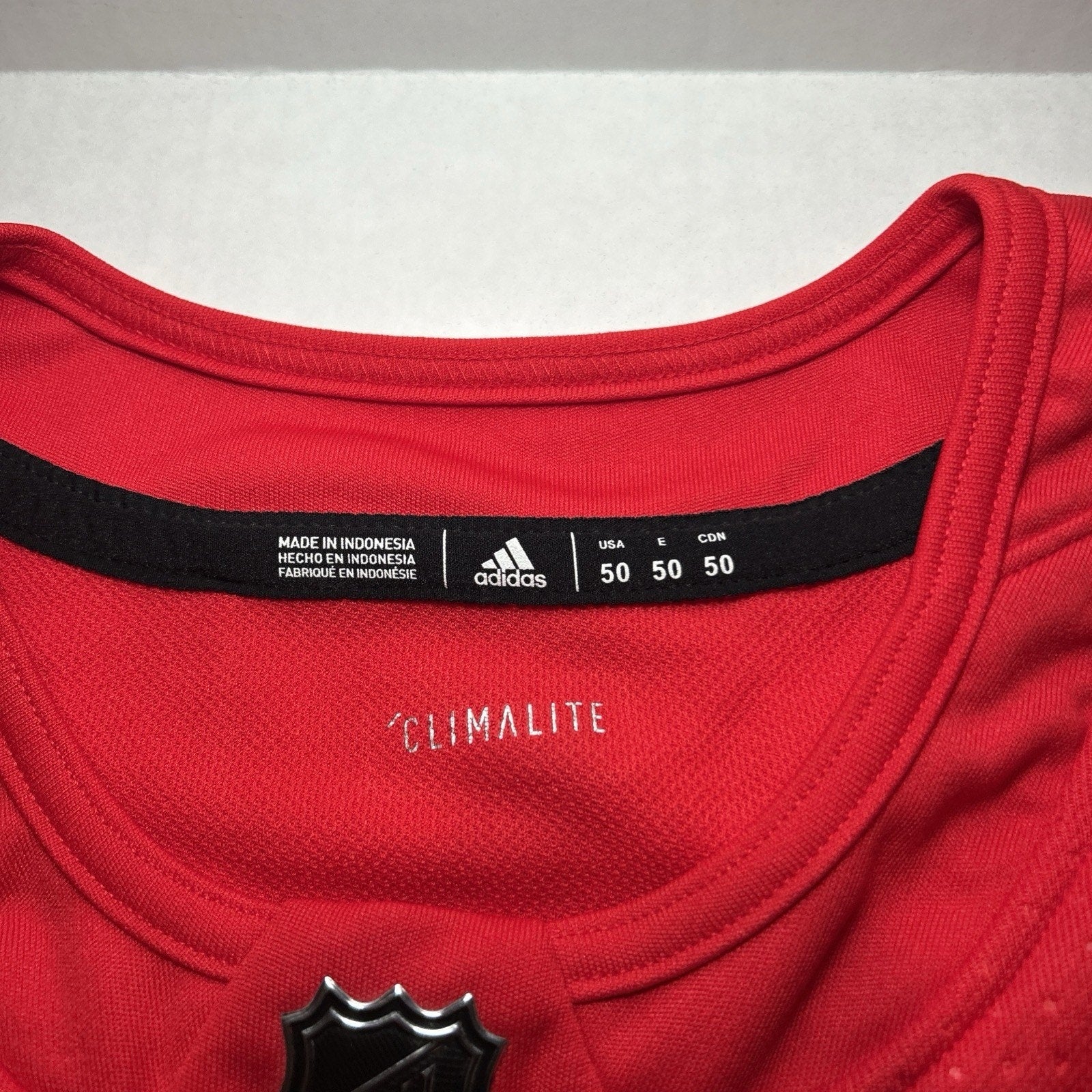 Dylan Larkin #71 Detroit Red Wings Adidas Climalite NHL Jersey Size 50