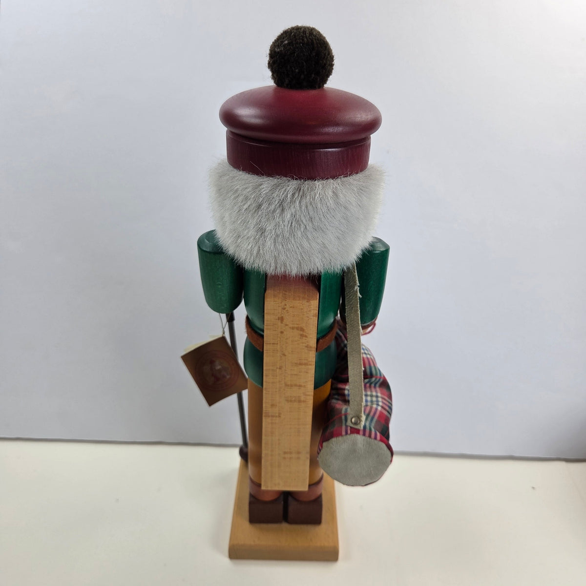 Vintage Christian Ulbricht Golfer Nutcracker 15" West Germany Golf Bag Tag