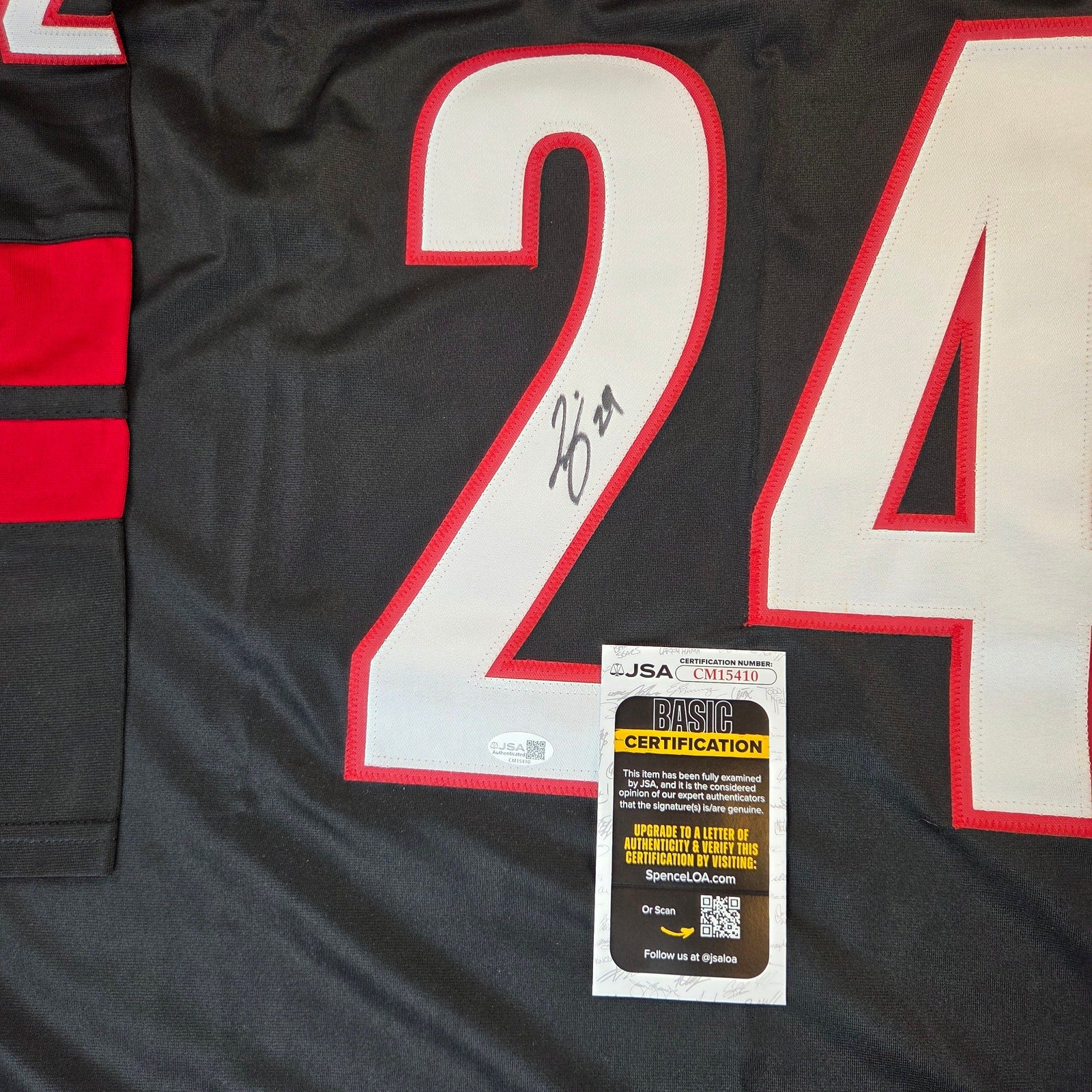 Seth Jarvis Signed Carolina Hurricanes Custom Hockey Jersey JSA COA XL Auto
