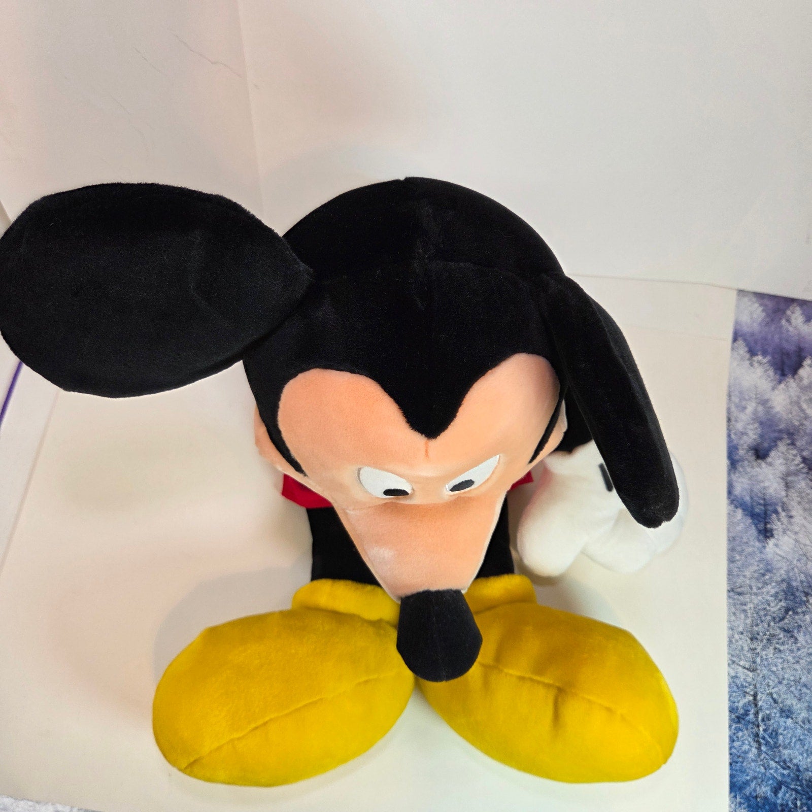 Mickey Mouse Large Plush Stuffed Animal Disney Parks 19” Sitting