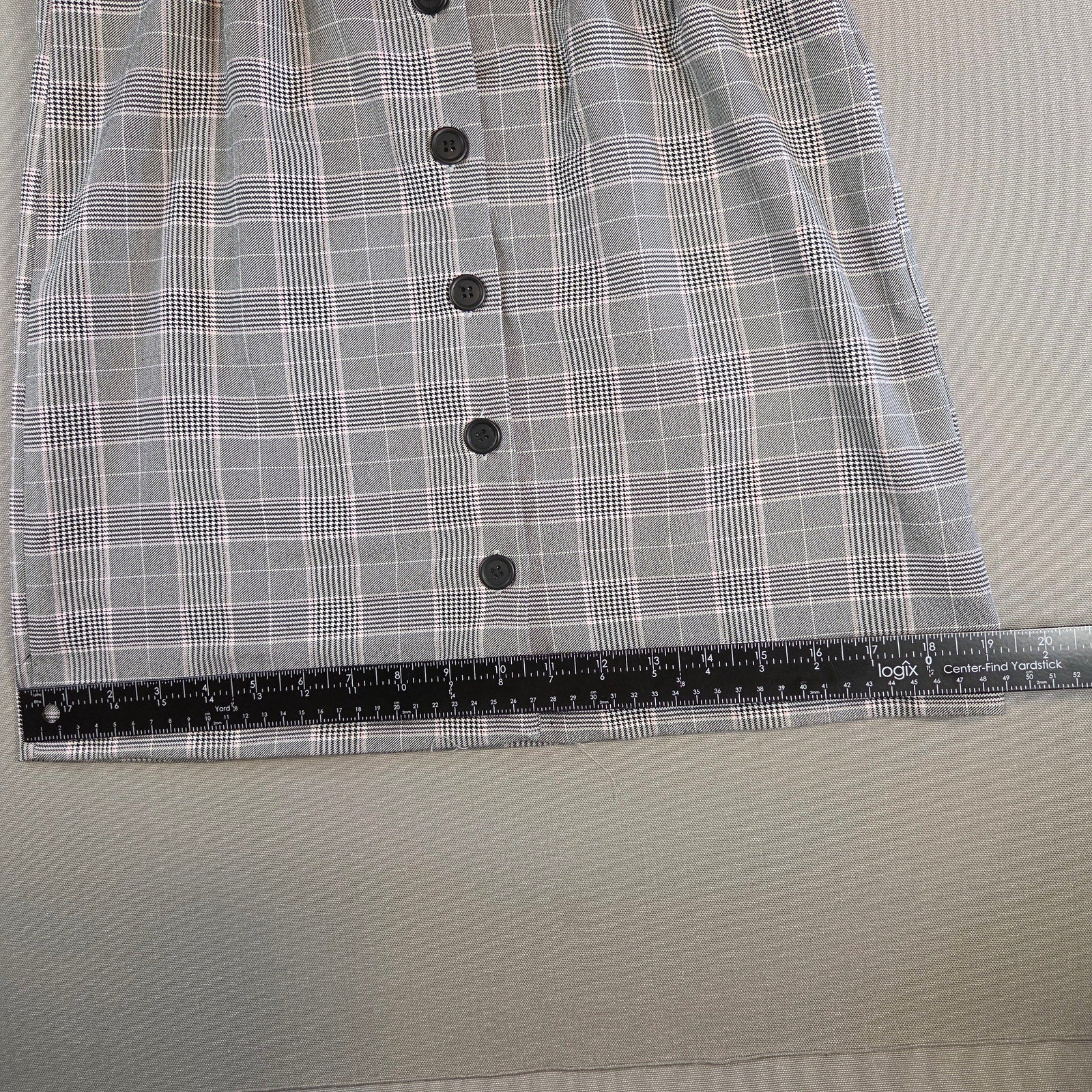 Miss Selfridge Check Plaid Sheath Dress Women’s Size 4 NWT Long Sleeve
