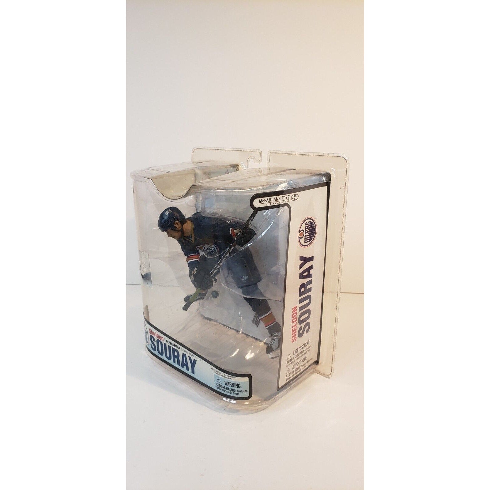 Sheldon Souray McFarlane NHL Series 18 Edmonton Oilers Blue Jersey NEW