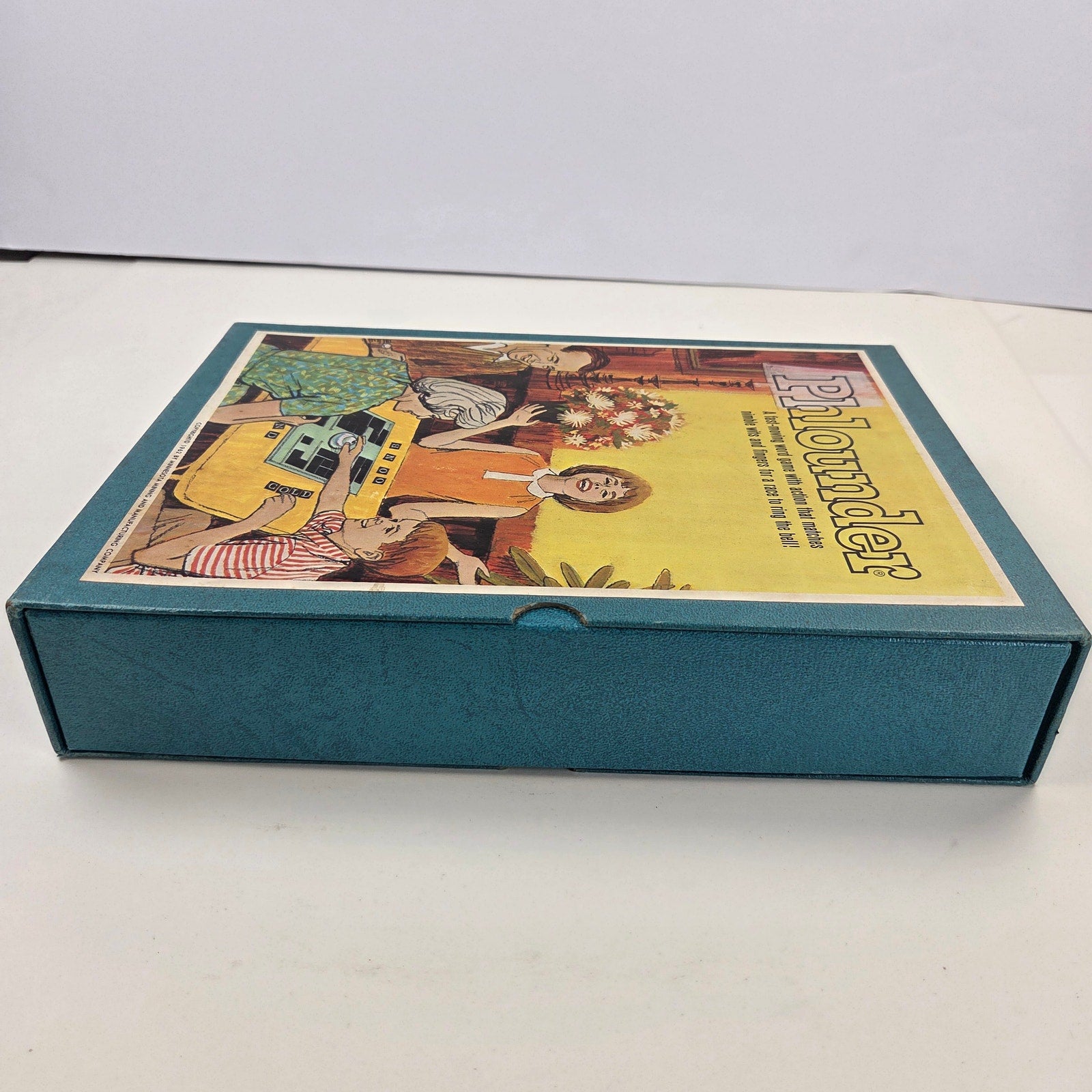 Vintage 1962 Phlounder 3M Bookshelf Board Game 100% Complete Clean Interior