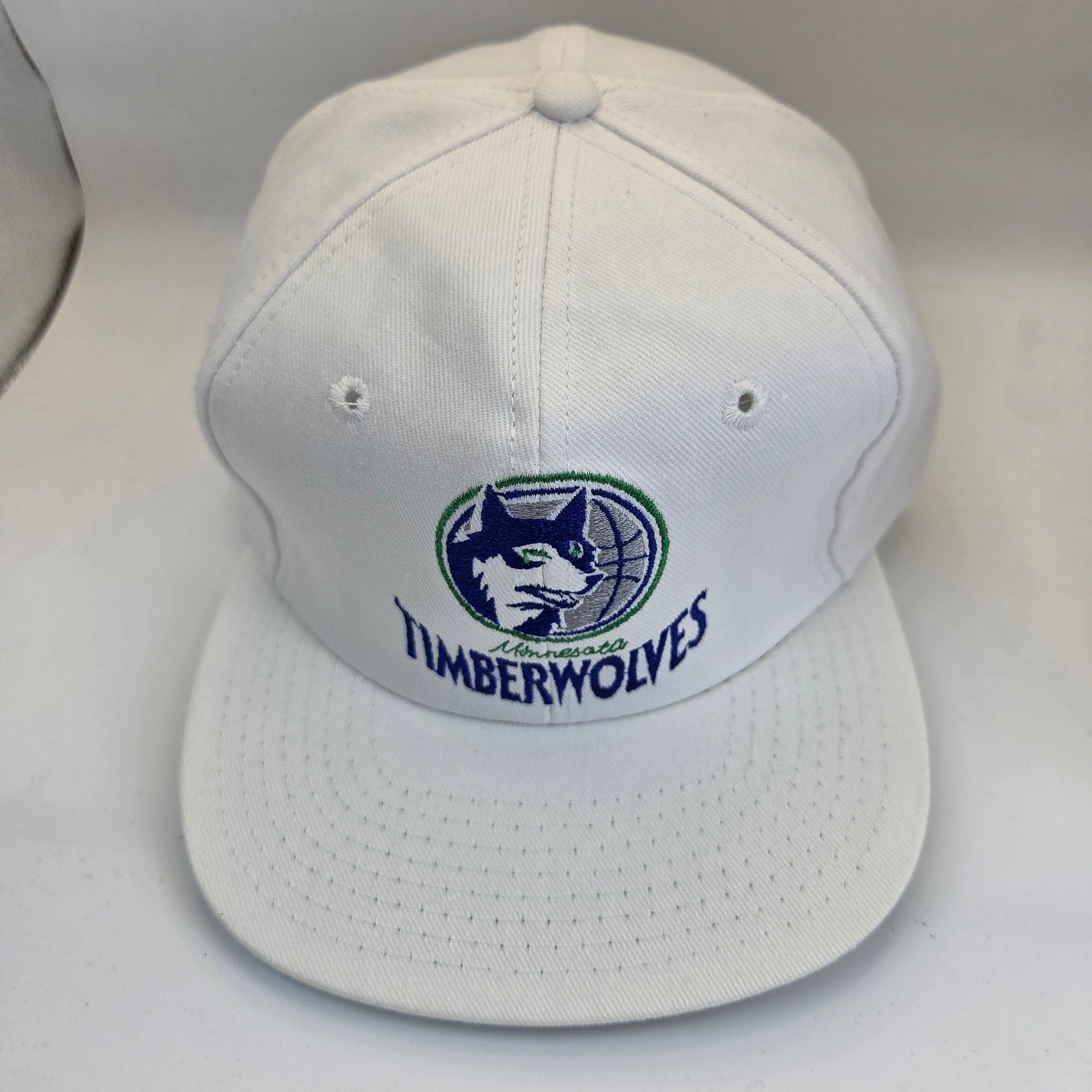Vintage Minnesota Timberwolves Twins Enterprise Snapback Hat White Taiwan NBA