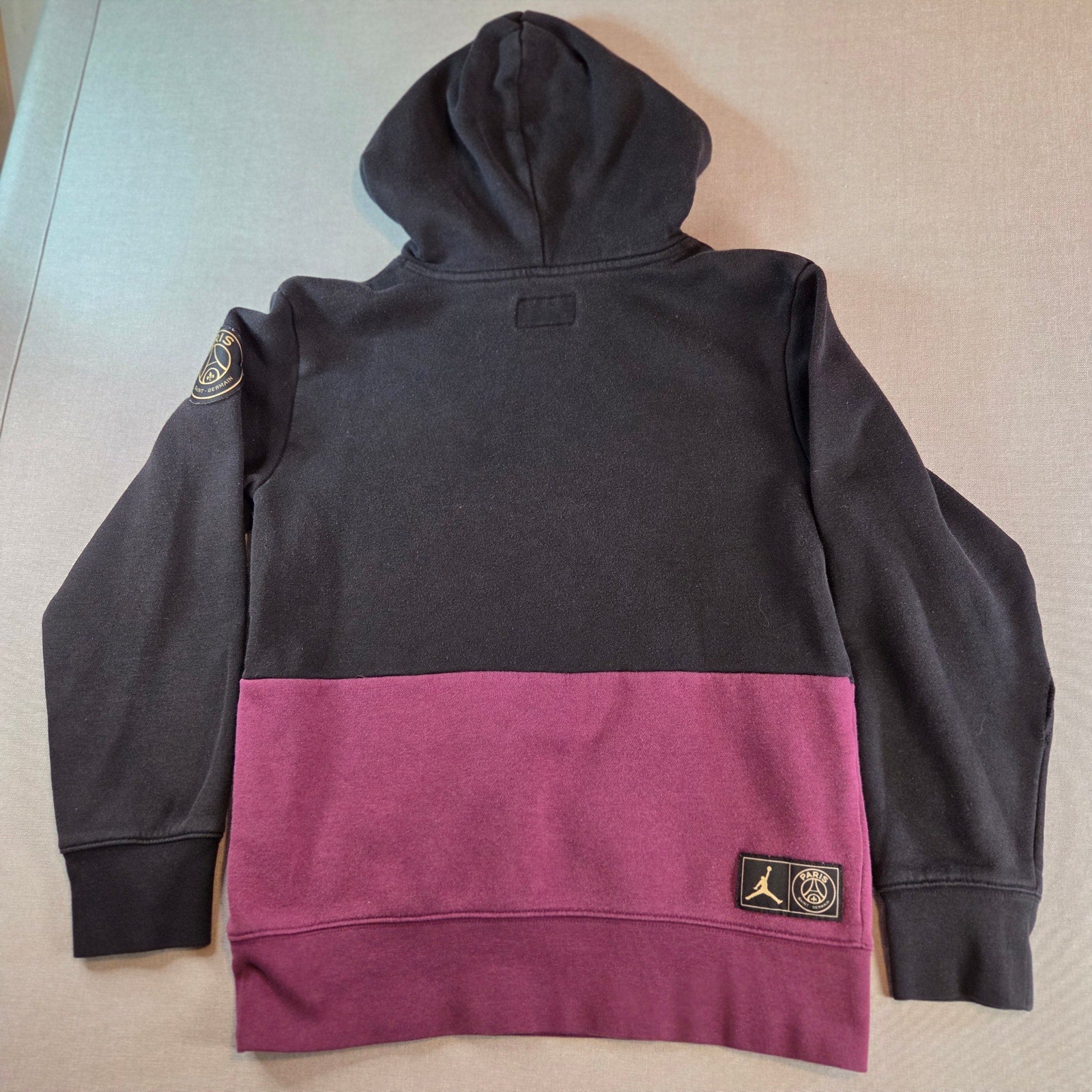 Jordan PSG Paris Saint-Germain Youth Hoodie 12-13Y Black Purple