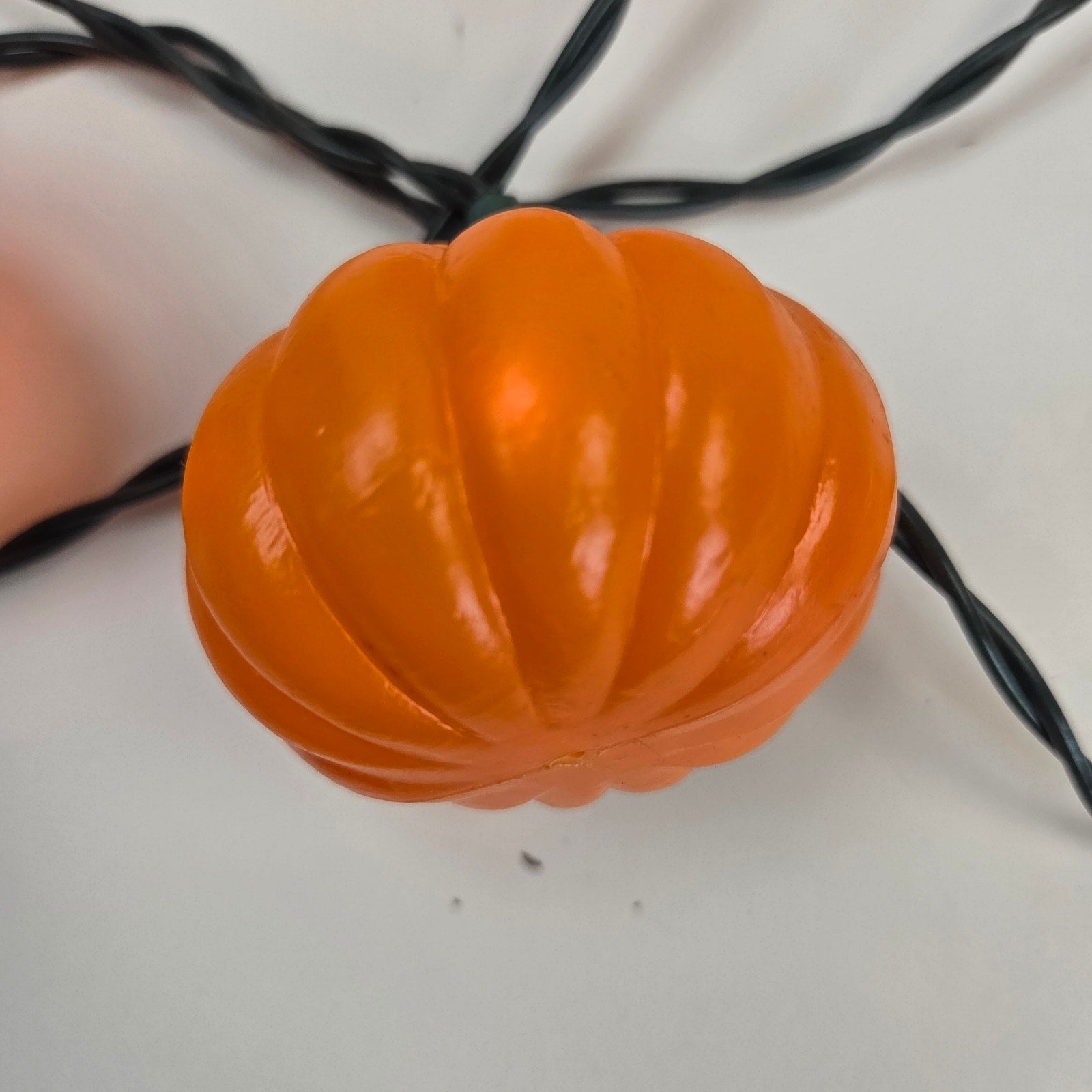 Vintage Halloween Jack O Lantern Pumpkin String Lights 10 Light Tested Working