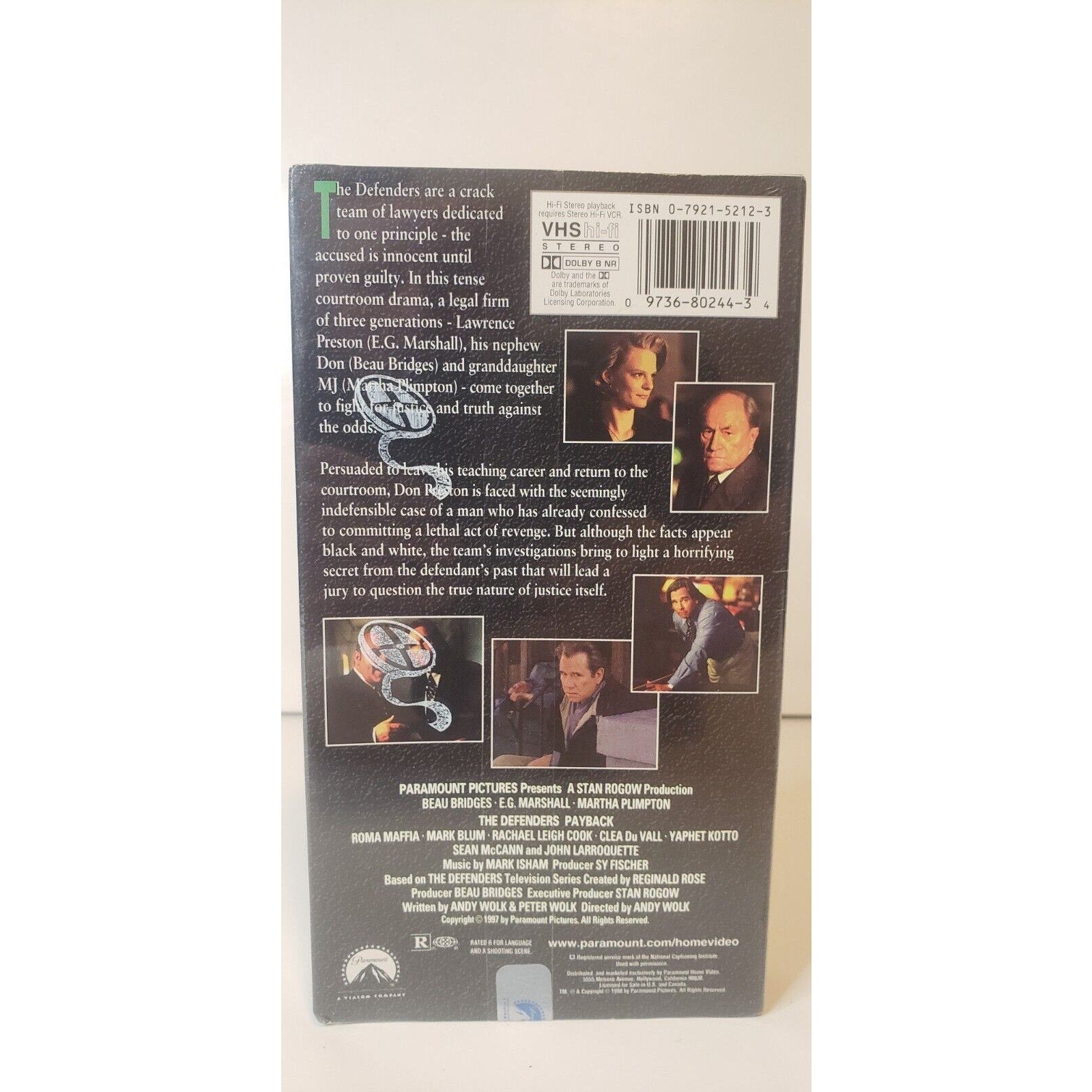 The Defenders Payback VHS New Sealed Beau Bridges