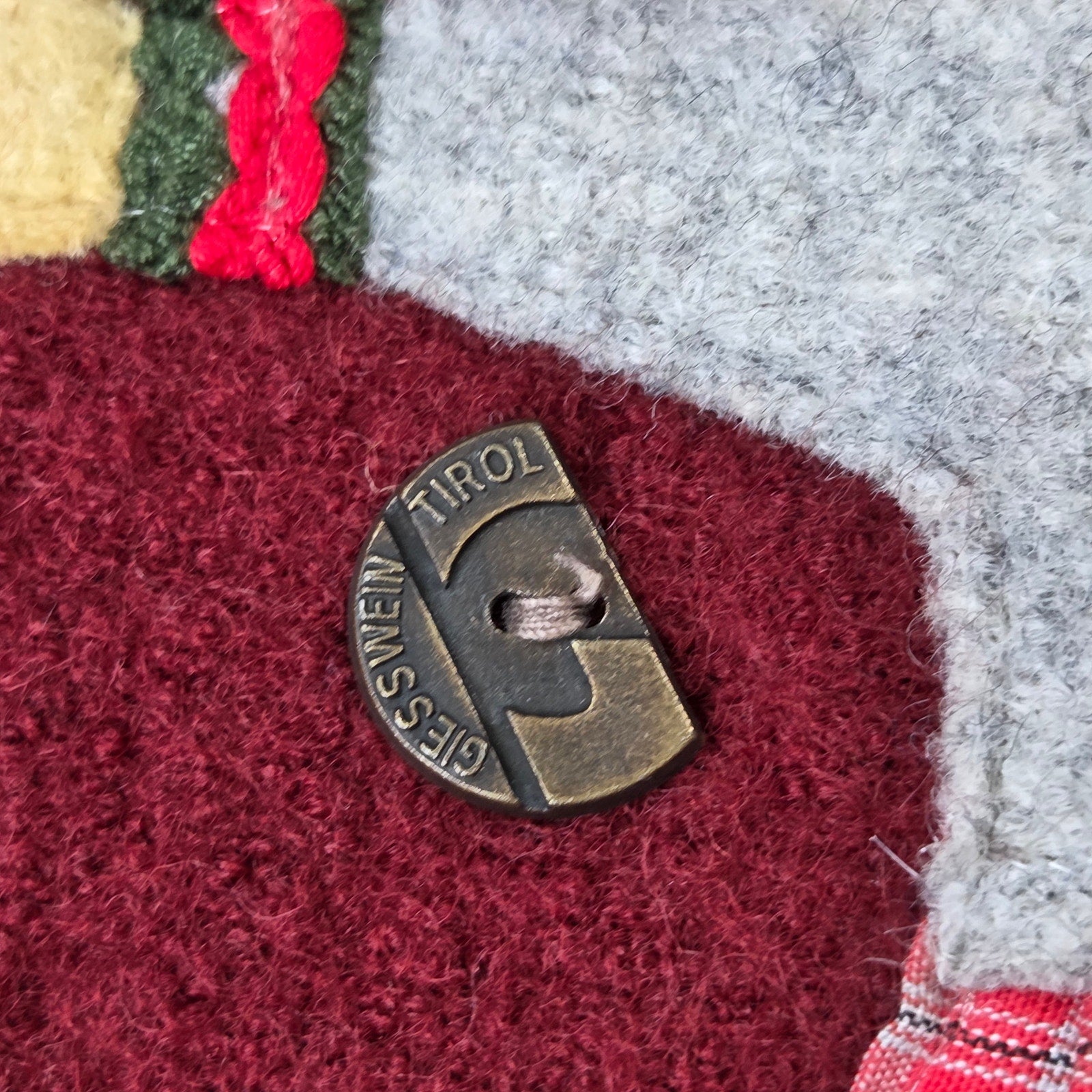 Giesswein Tirol Boiled Wool Storybook Cardigan Jacket Austria EU 38 Vintage