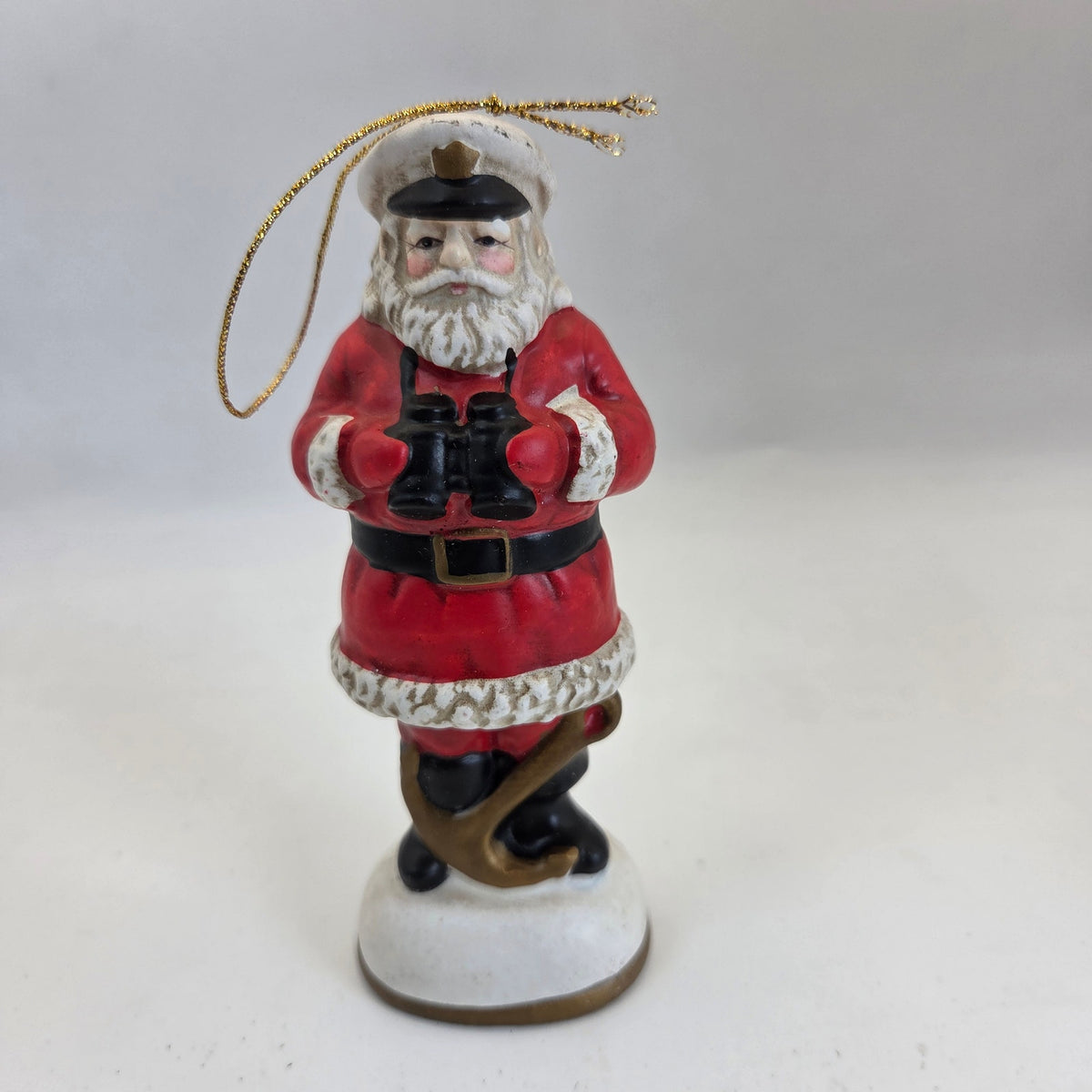1991 Alsan Sea Santa #2211 Ornament Binoculars Korea 5" w/ Box Paperwork
