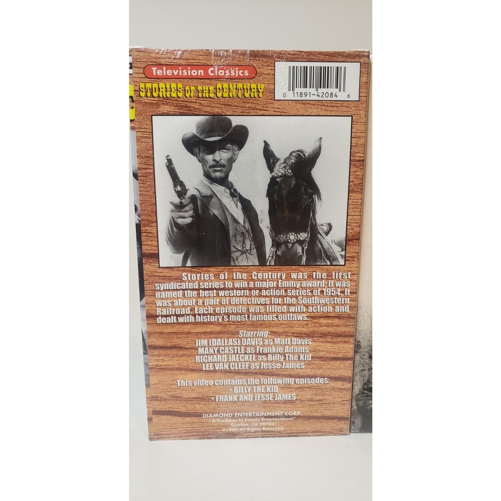 VHS New Lot of 2 - Jesse James Billy the Kid - Legends & Stories of the Century
