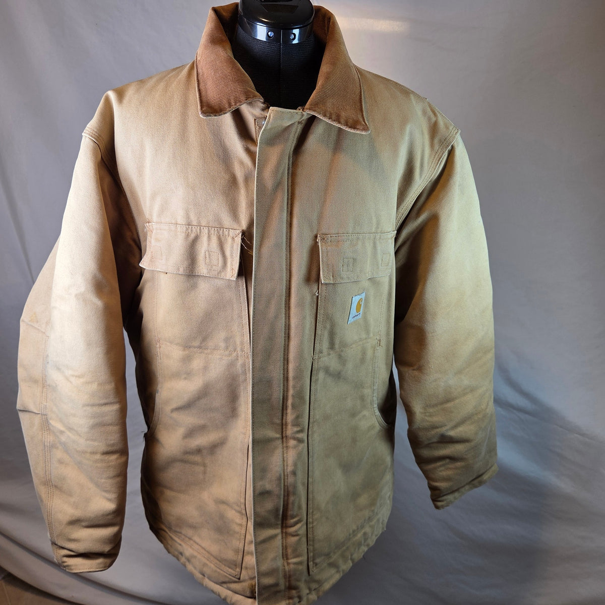 Vintage Carhartt C03 BRN Arctic Traditional Coat USA 42R Duck Work Jacket