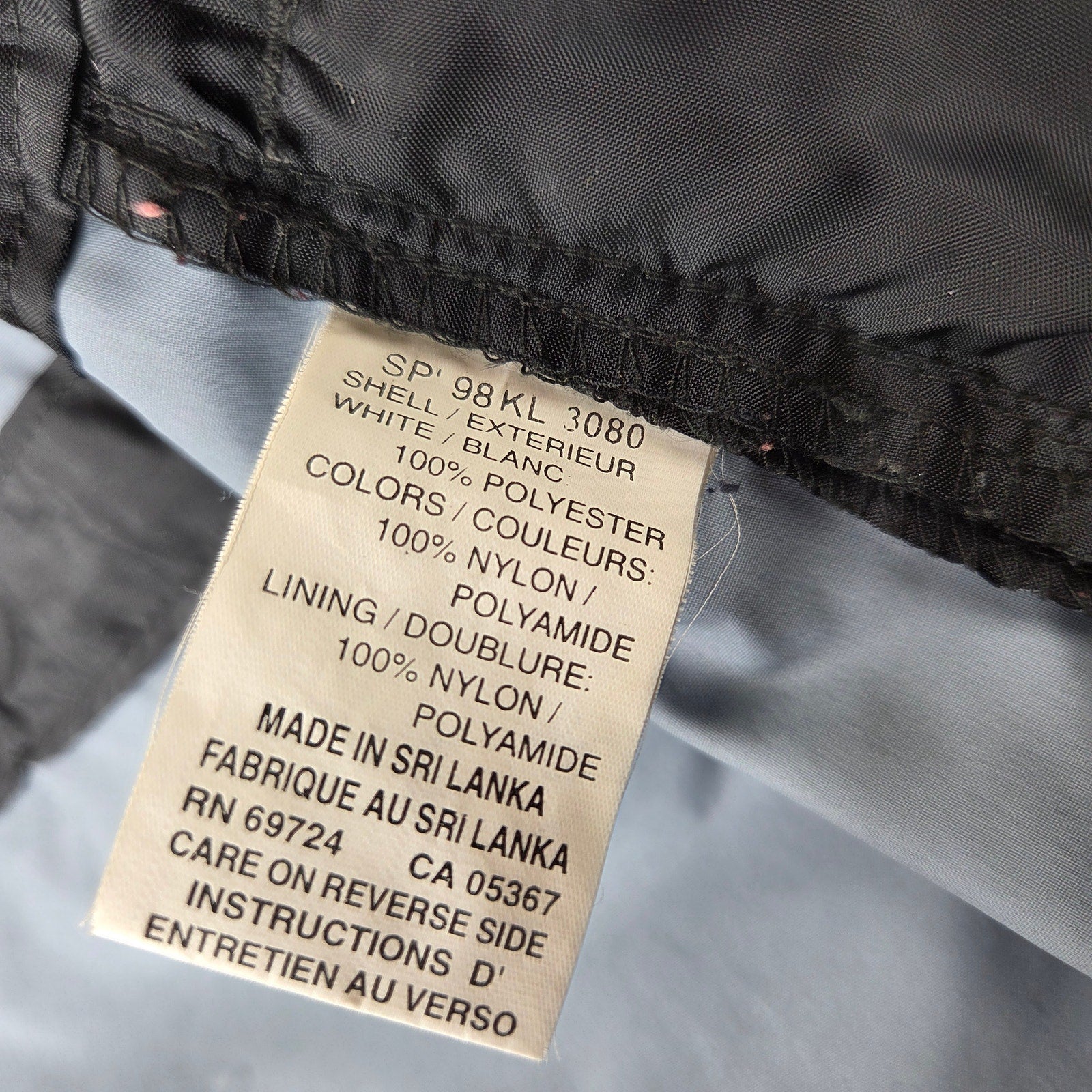 Vintage 1998 Columbia Packable Hooded Rain Jacket Women's XL Black Full Zip