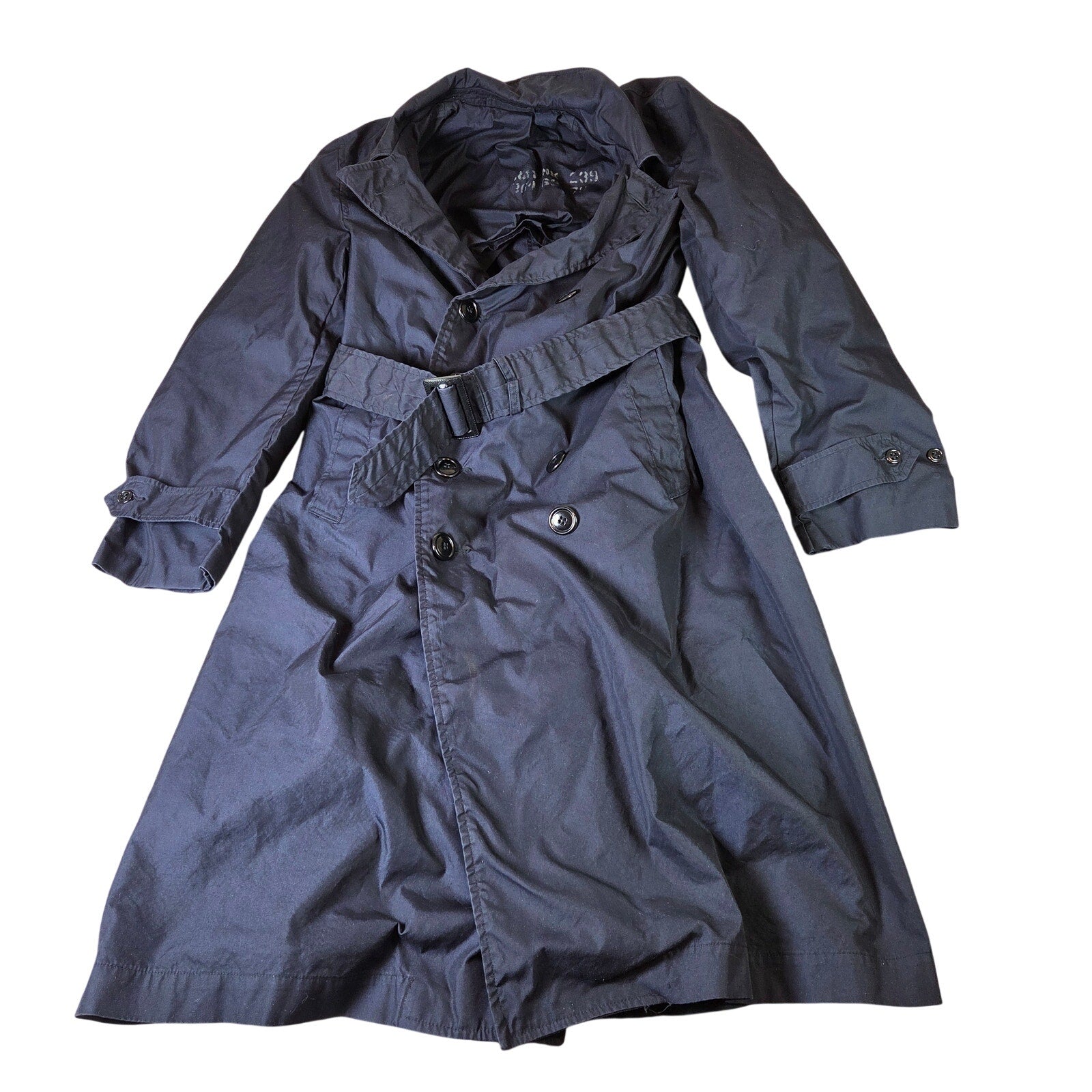 U.S. Navy Vintage Officer Raincoat Trench Coat 1960s–70s Medium 38–40R