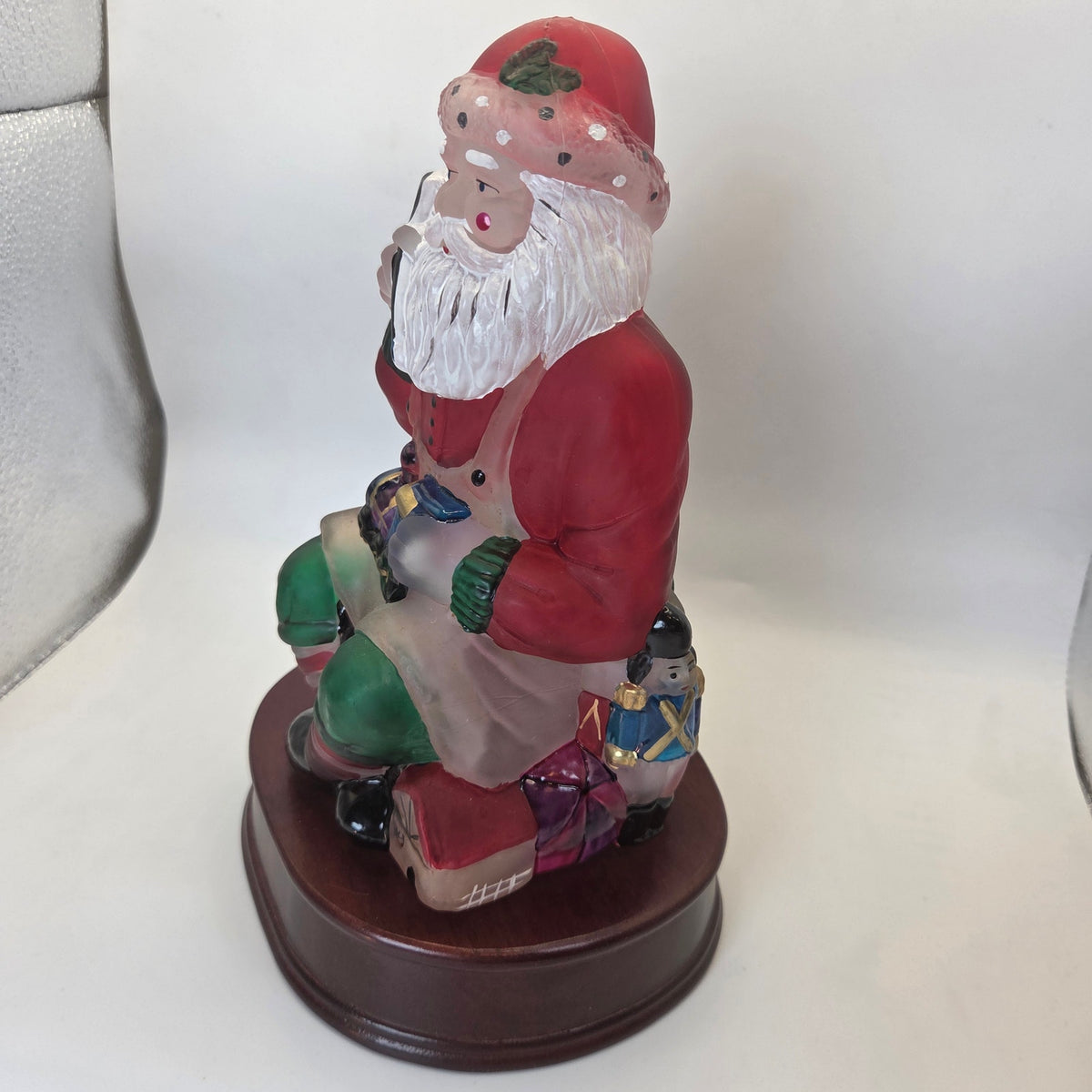 Old World Christmas 1995 Santa Toymaker Light EM Merck w Original Box Vintage