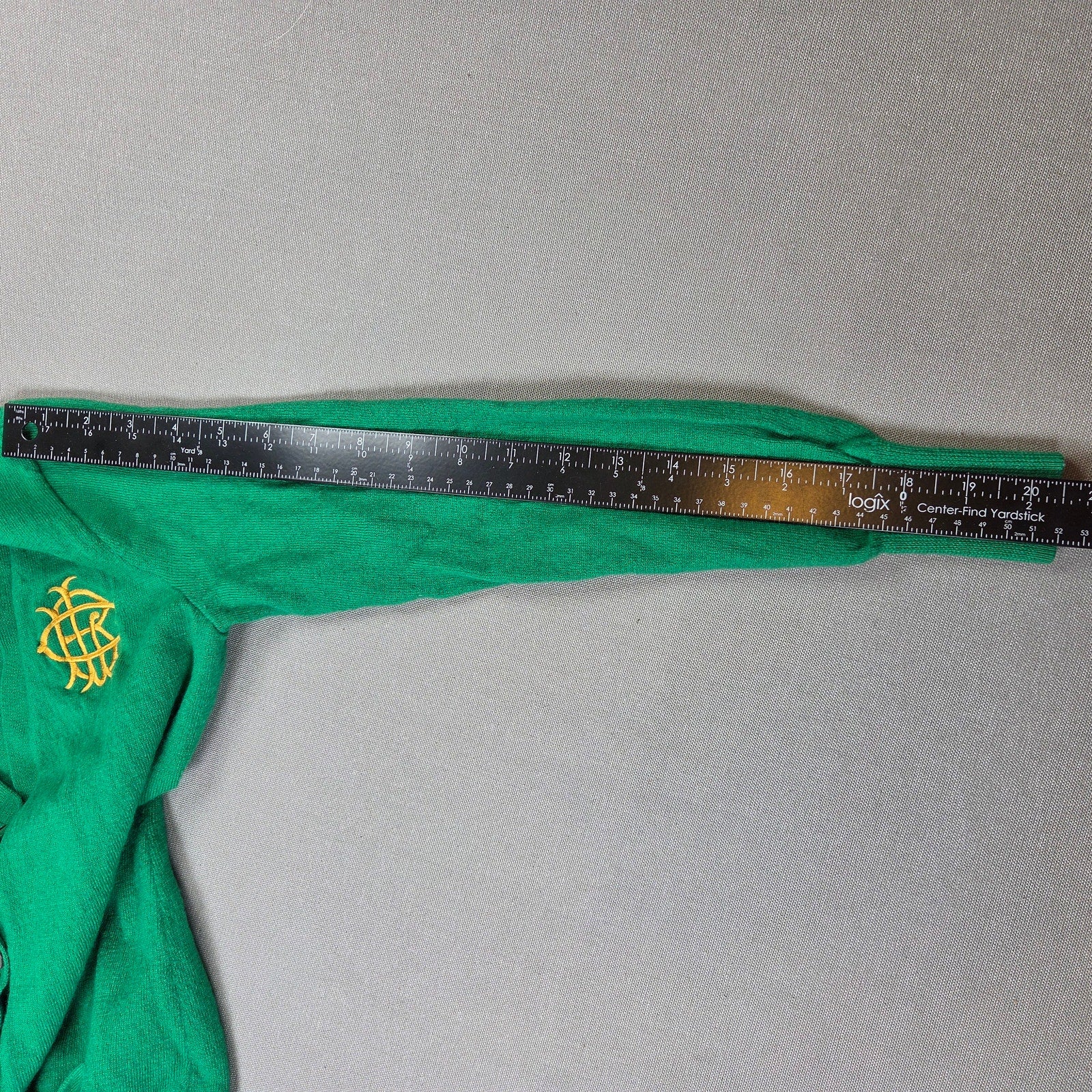 Ralph Lauren Sport Merino Wool Crest Cardigan Sweater Women's M Green V Neck