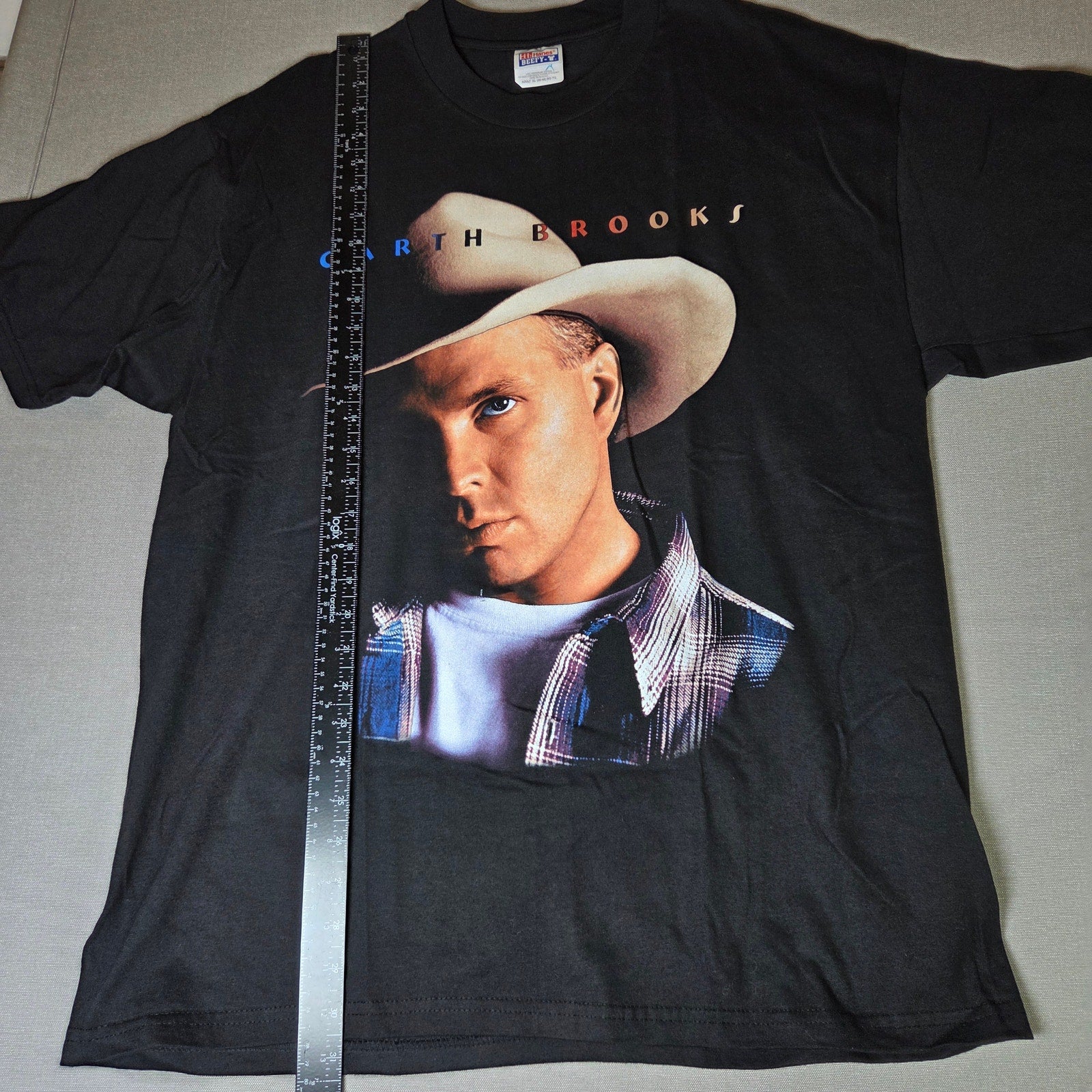 Hanes Beefy-T Garth Brooks 1993 Blue Rose Tour Shirt XL Vintage Concert Tee