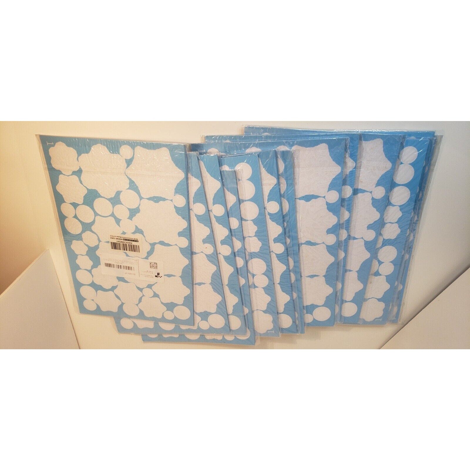 Christmas Snowflake Window Clings 9 Sheets 321 Pieces Reusable Holiday Decals