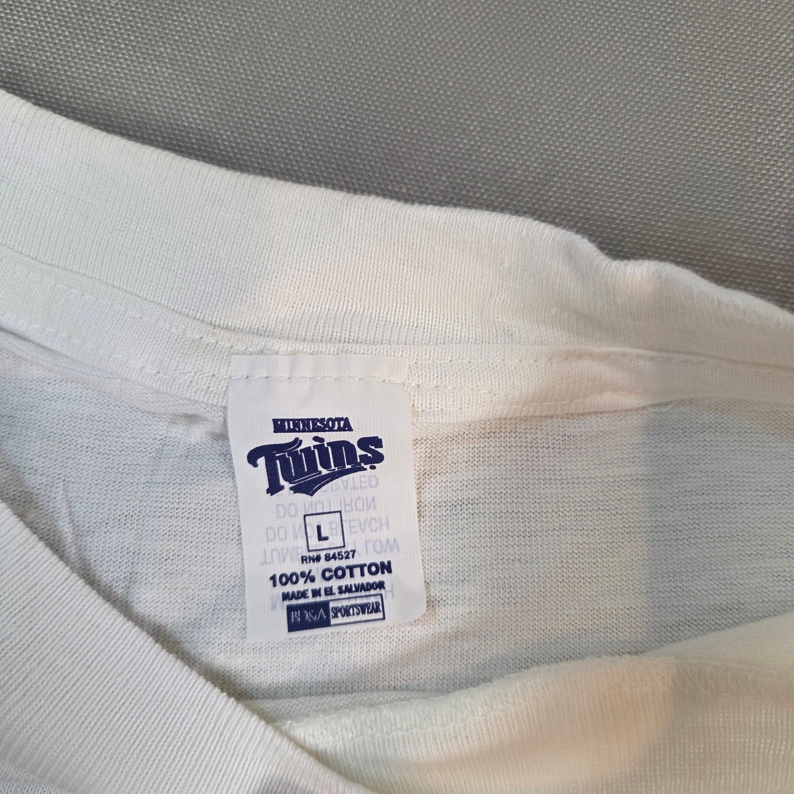 1997 Kirby Puckett Weekend Twins Promo T-Shirt Target Size L Vintage White