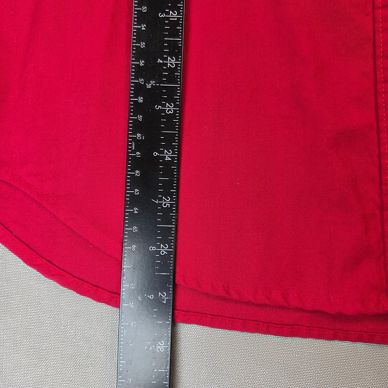Sas'sa LTD Vintage Western Fringe Button Front Shirt USA Made Womens Red