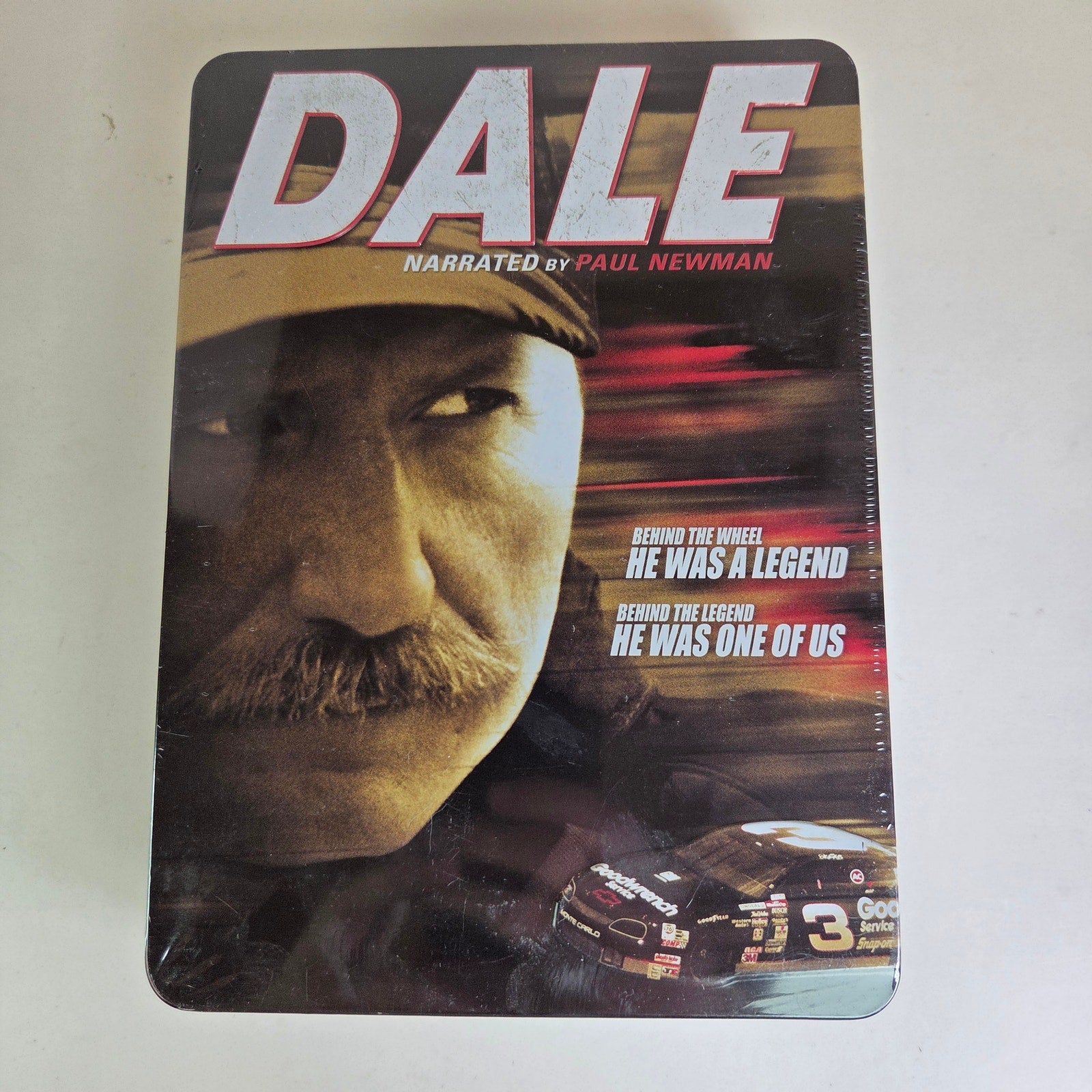 Dale Earnhardt DVD Sealed 6-Disc Collector’s Tin 2007 NASCAR CMT Paul Newman
