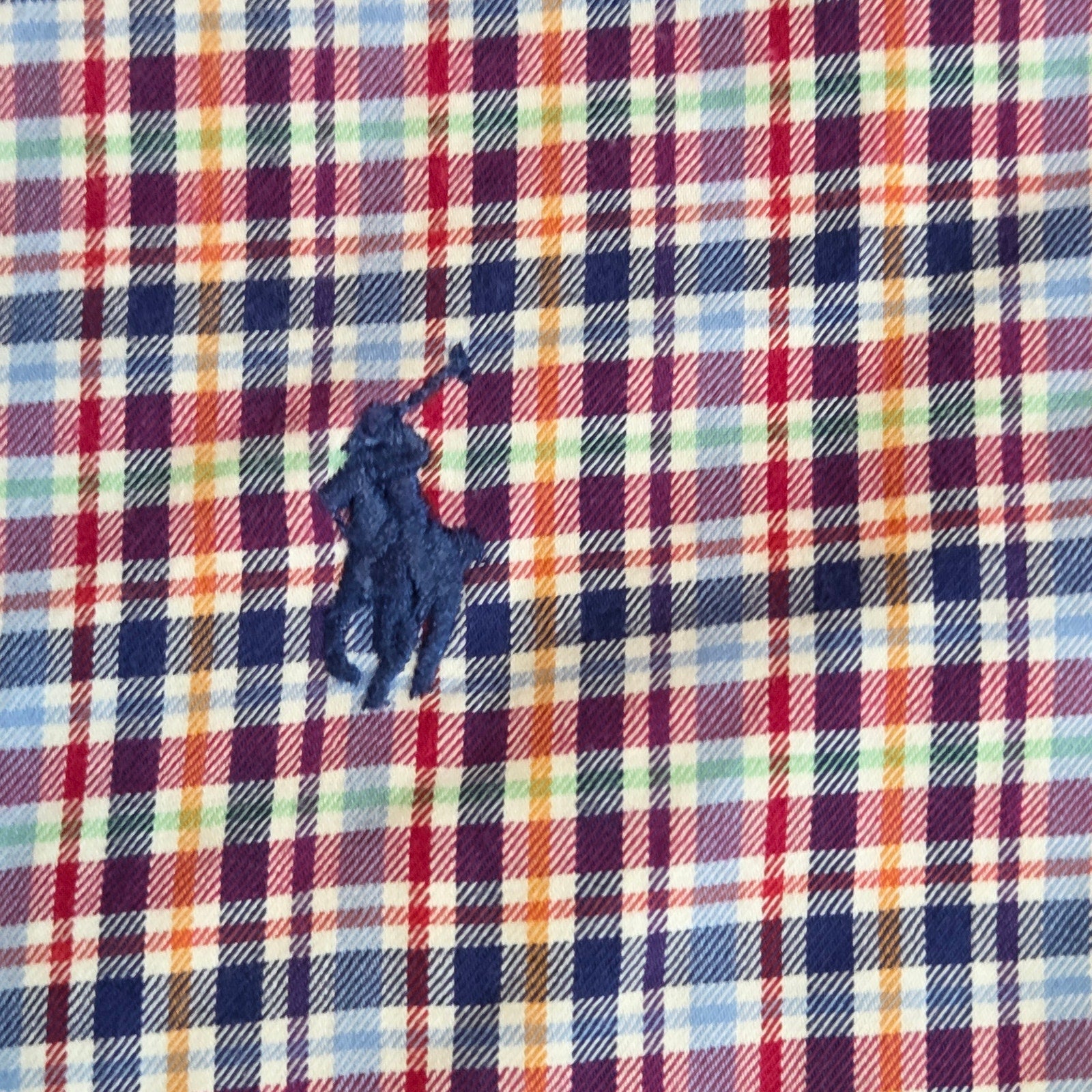 Polo Ralph Lauren 3XLT Plaid Cotton Button Down Shirt Long Sleeve Tall