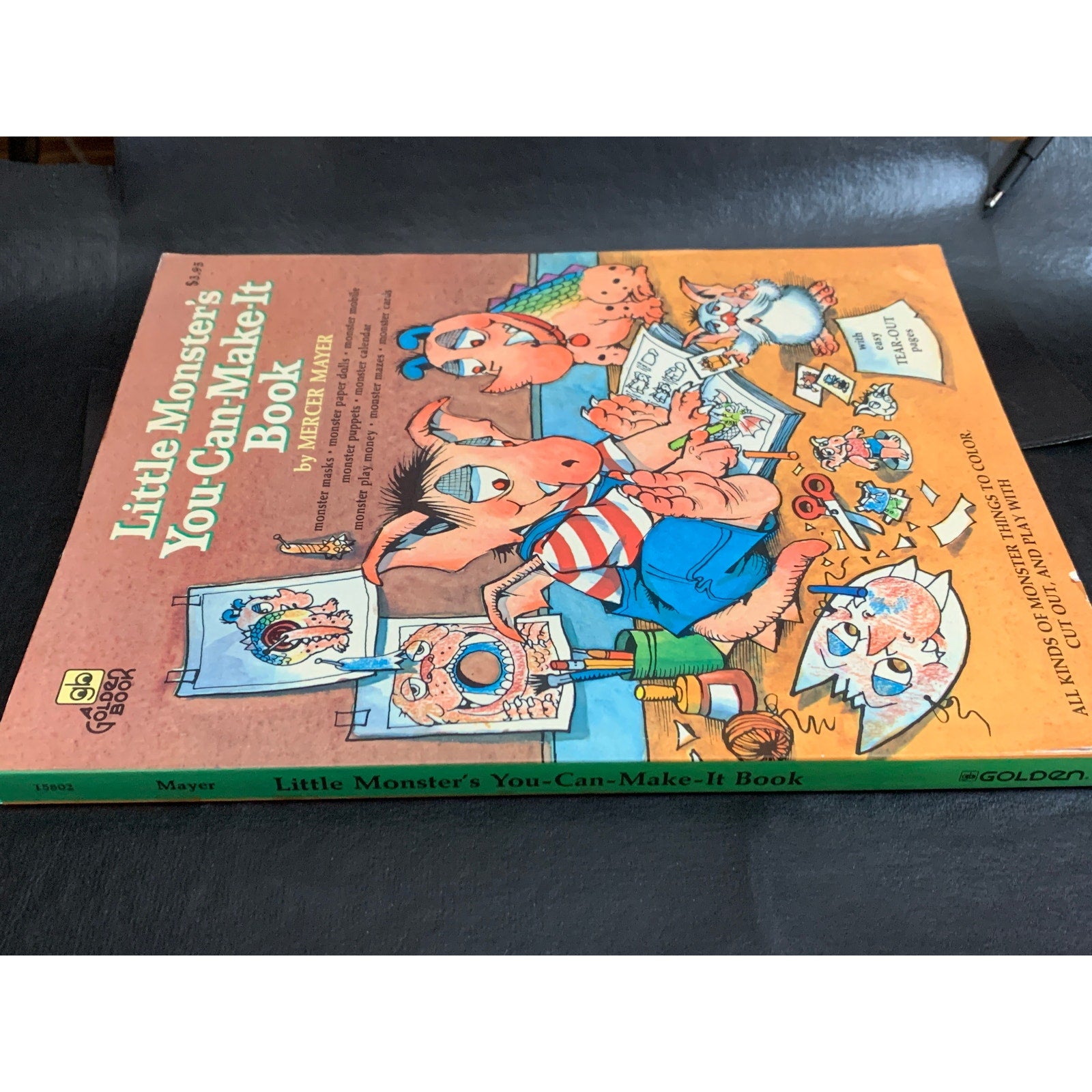 1978 Mercer Mayer Little Monster’s You-Can-Make-It Golden Activity Book