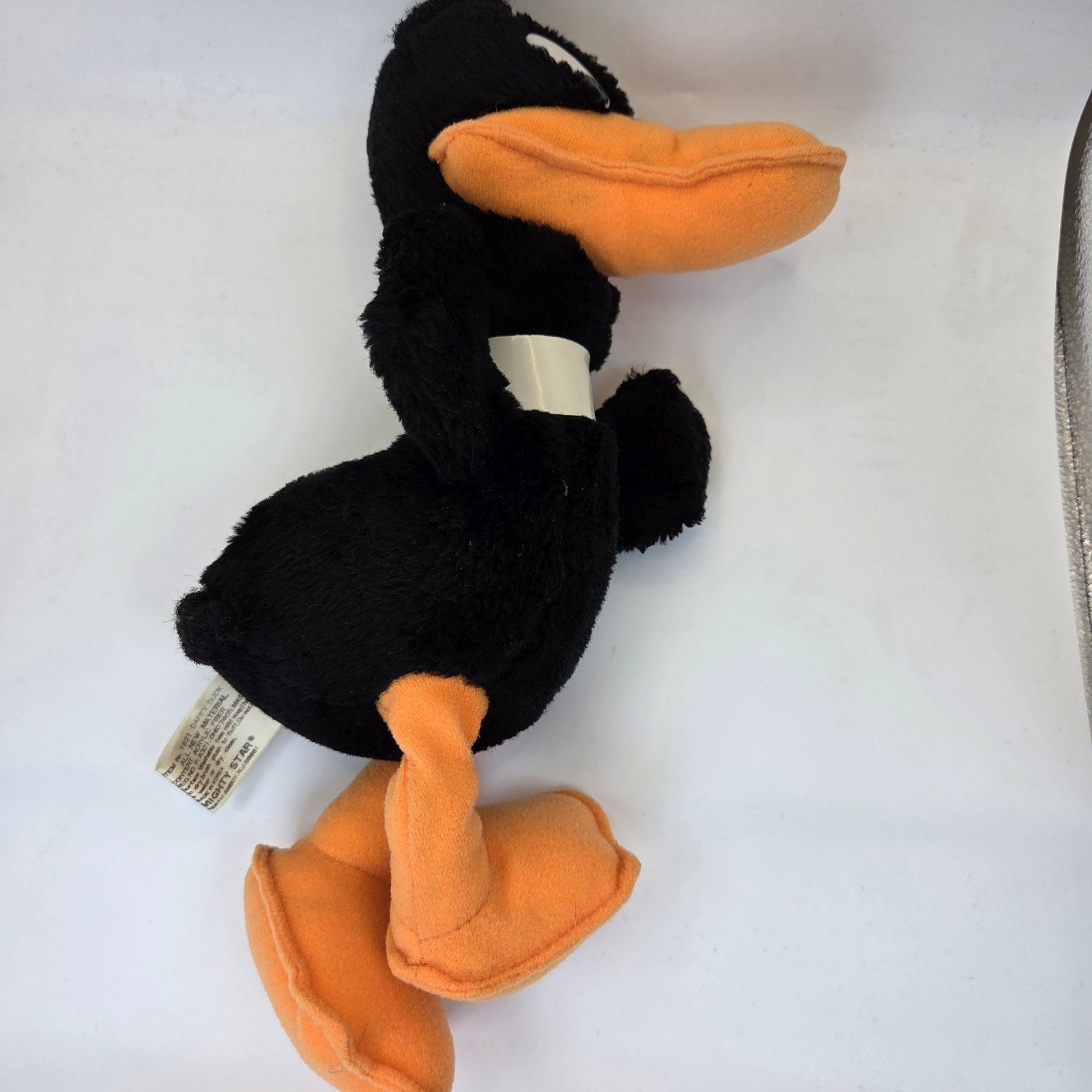 Warner Bros Daffy Duck Plush 1987 Mighty Star Korea Item 1621 Vintage Toy