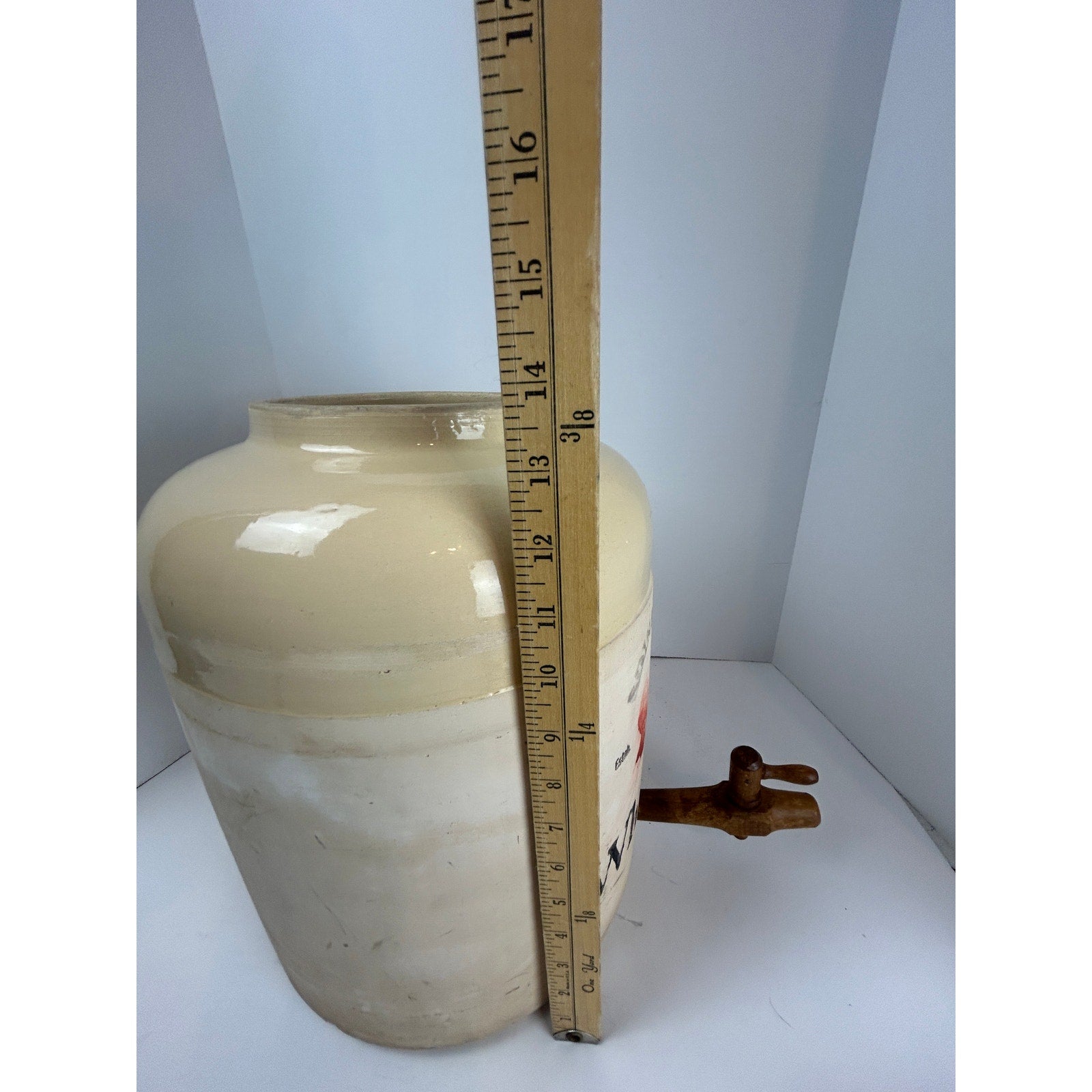 Corona Stoneware Whiskey Jug with Tap Edinburgh Distillery Graphic