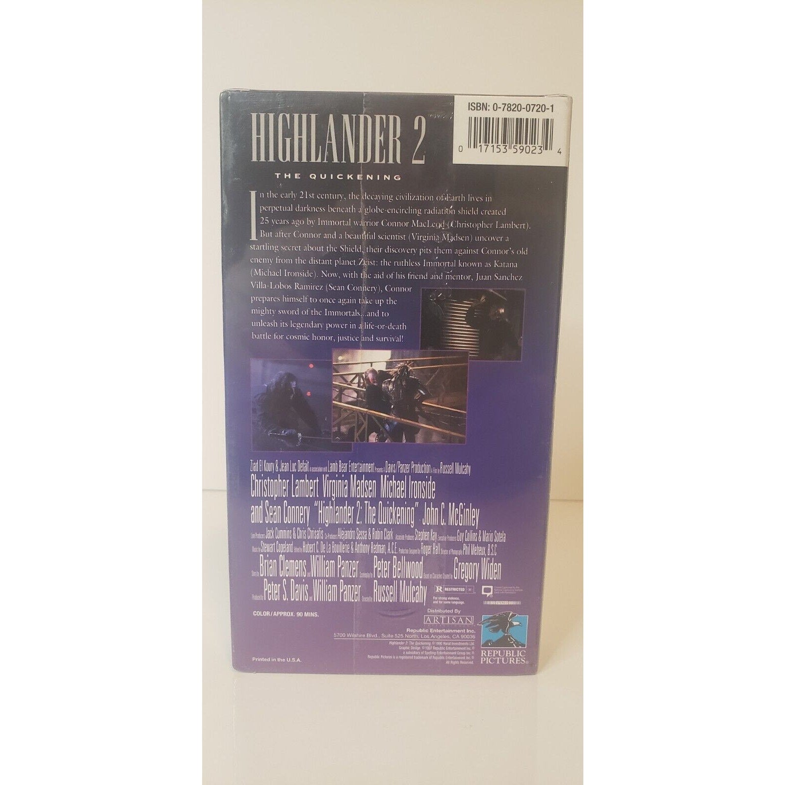Highlander 2: The Quickening VHS New Sealed Sean Connery
