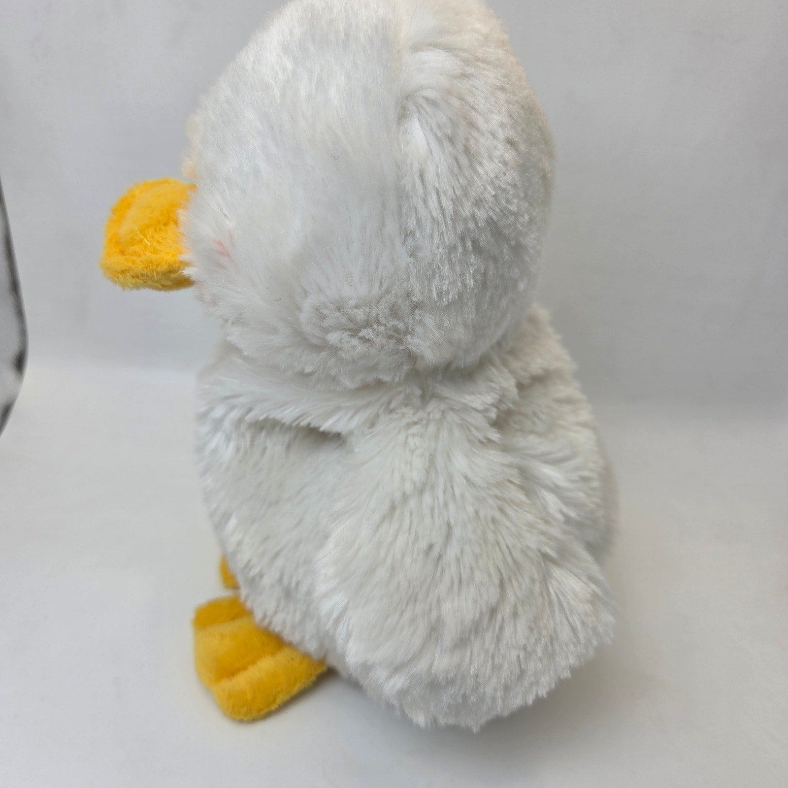 Ganz Plush Duck HM148 White Yellow Stuffed Animal Soft Toy 8 Inch