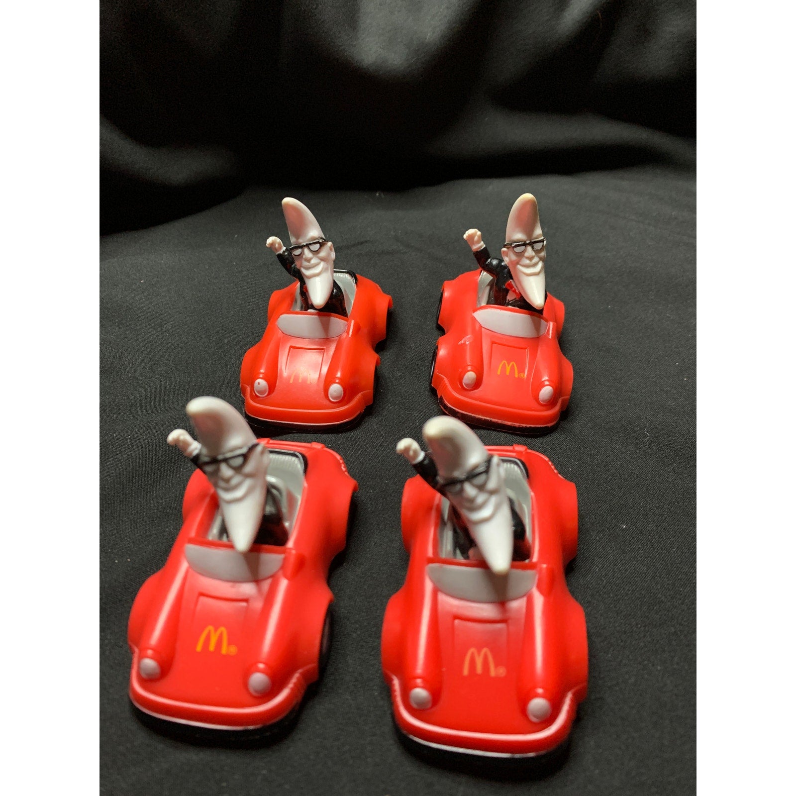 Vintage 1988 McDonalds Mac Tonight Sports Car Happy Meal Toys Lot of 4