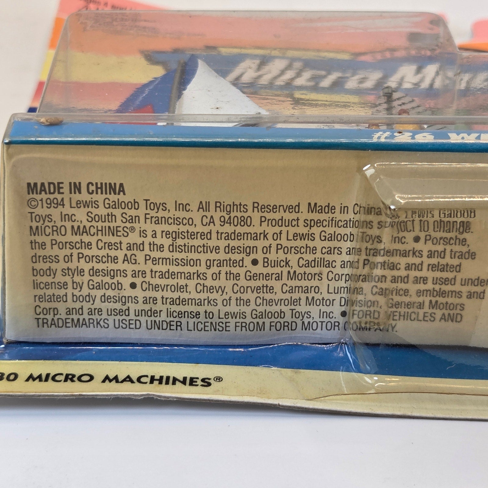 Galoob Micro Machines #26 Wet & Wild 1994 Sealed Boat Set Bonus Minis MOC