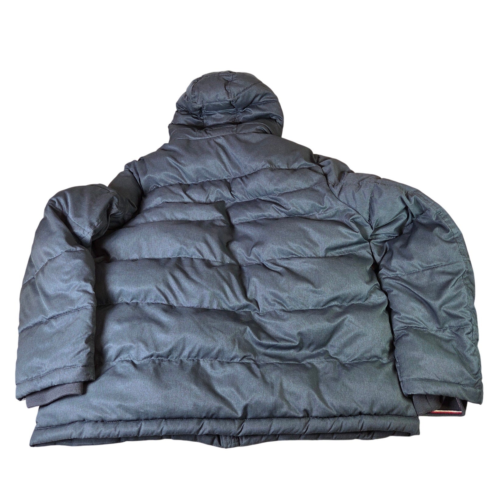 Tommy Hilfiger Men's XXL Hooded Puffer Winter Coat Jacket Gray