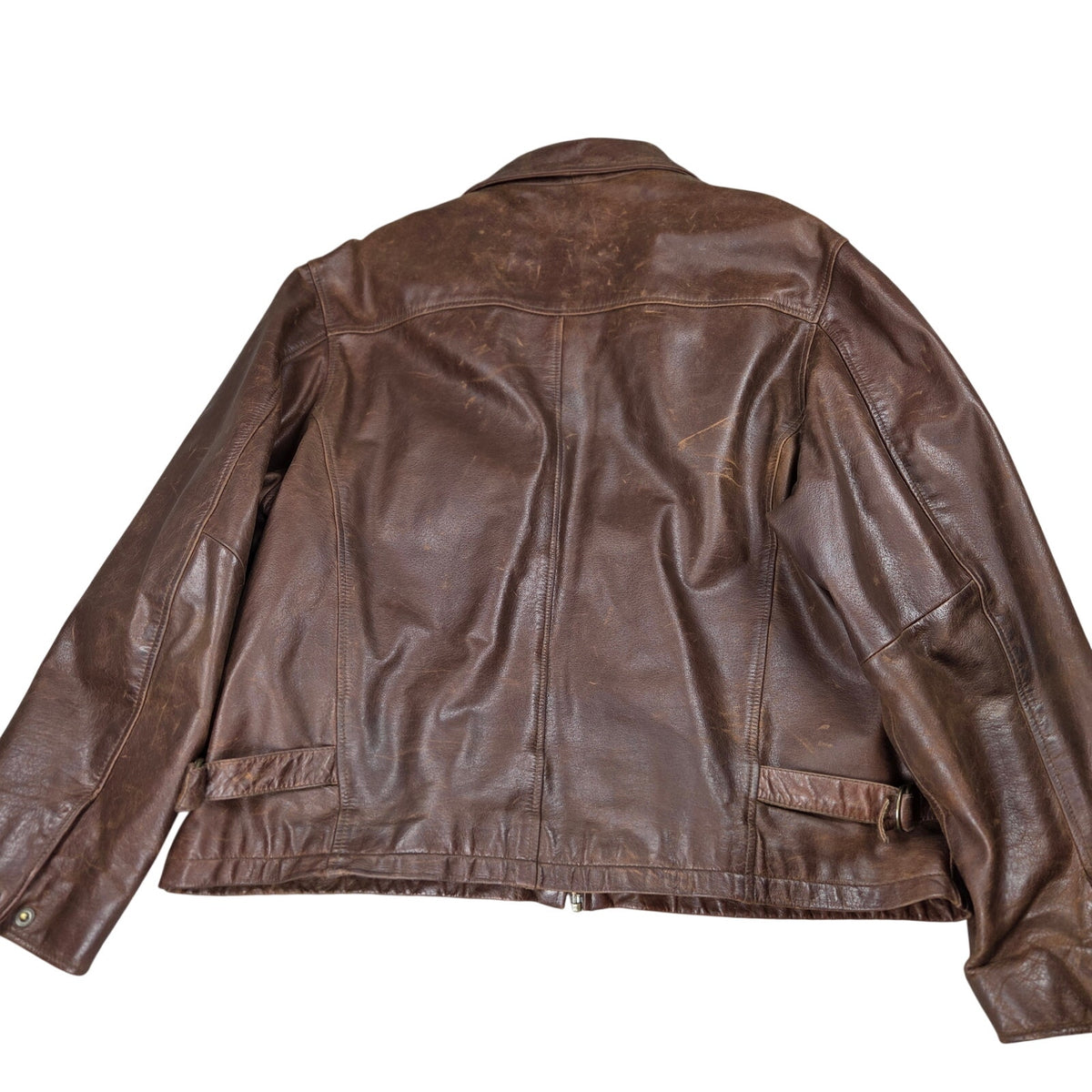 Wilsons Leather M. Julian Men's XL Brown Leather Jacket Thinsulate Zip Liner