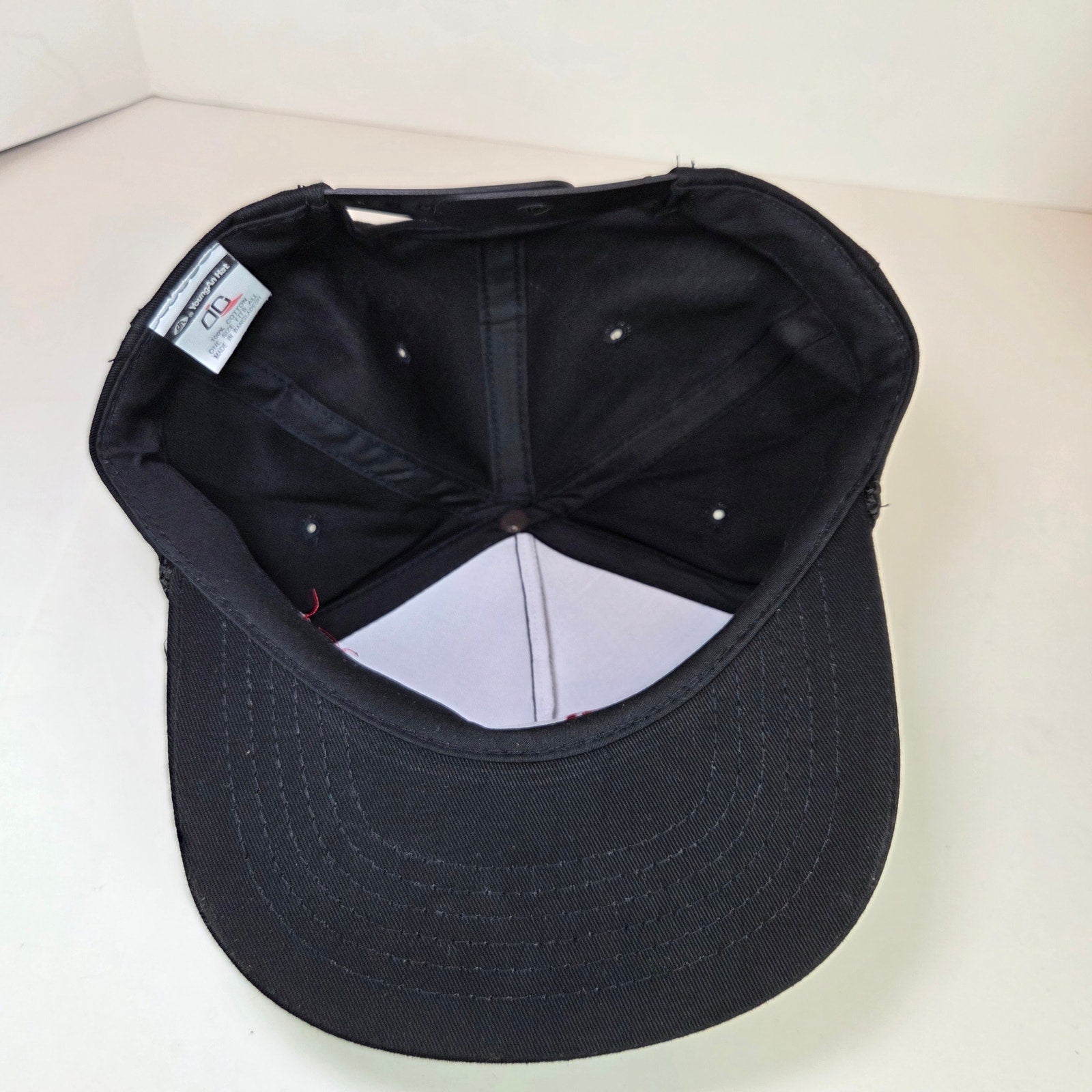 Vintage Chevrolet Racing Snapback Hat Black Red embroidery YoungAn Bangladesh