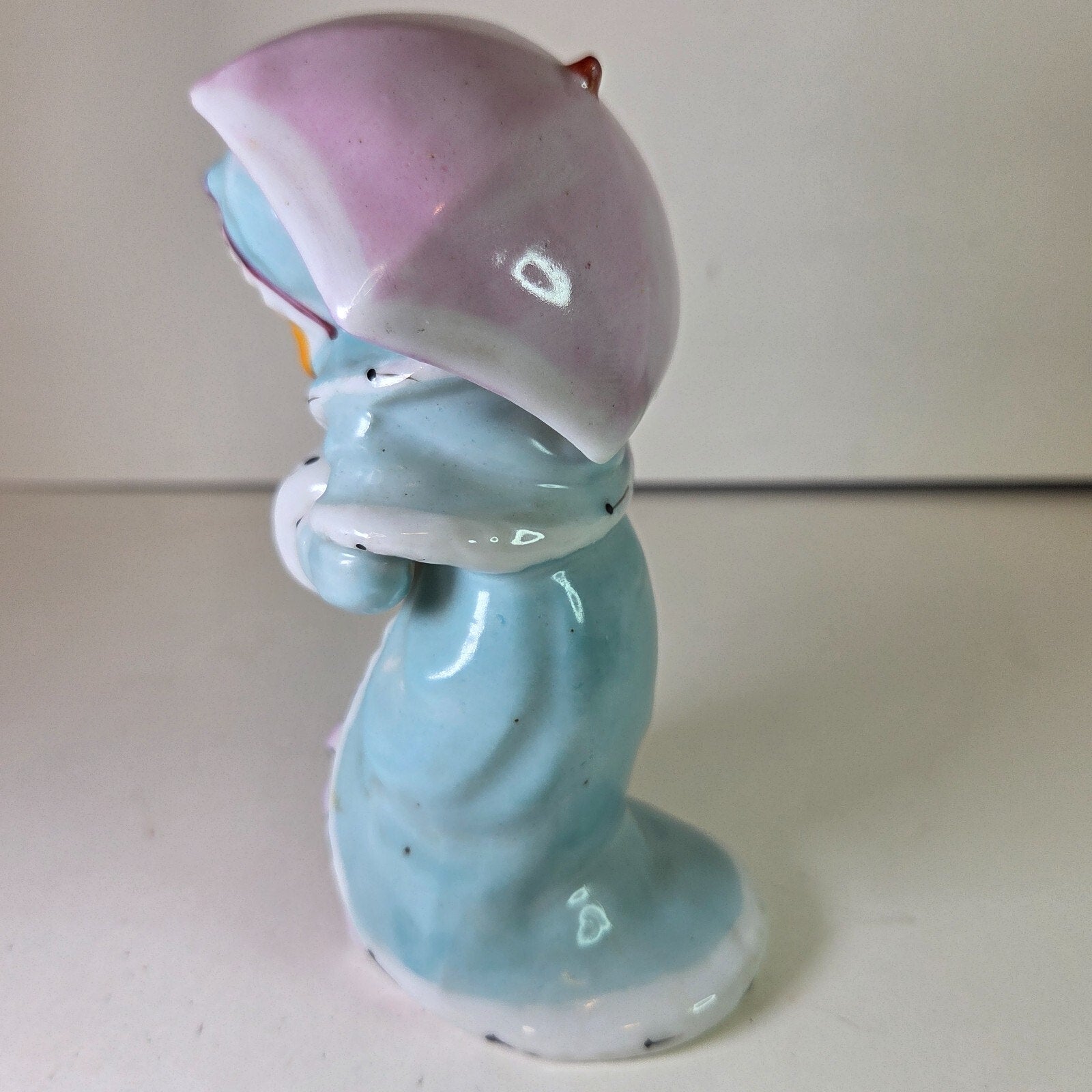 Little Miss Muffet Ceramic Figurine Made in Japan Vintage Nursery Rhyme 5.5"