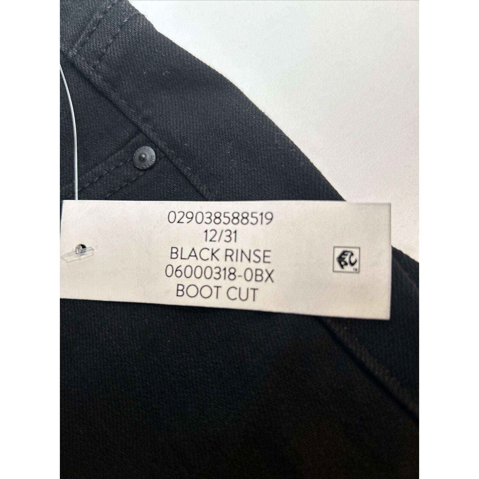 Jessica Simpson Boot Cut Jeans Womens 12/31 Mid Rise Black Stretch Denim NWT