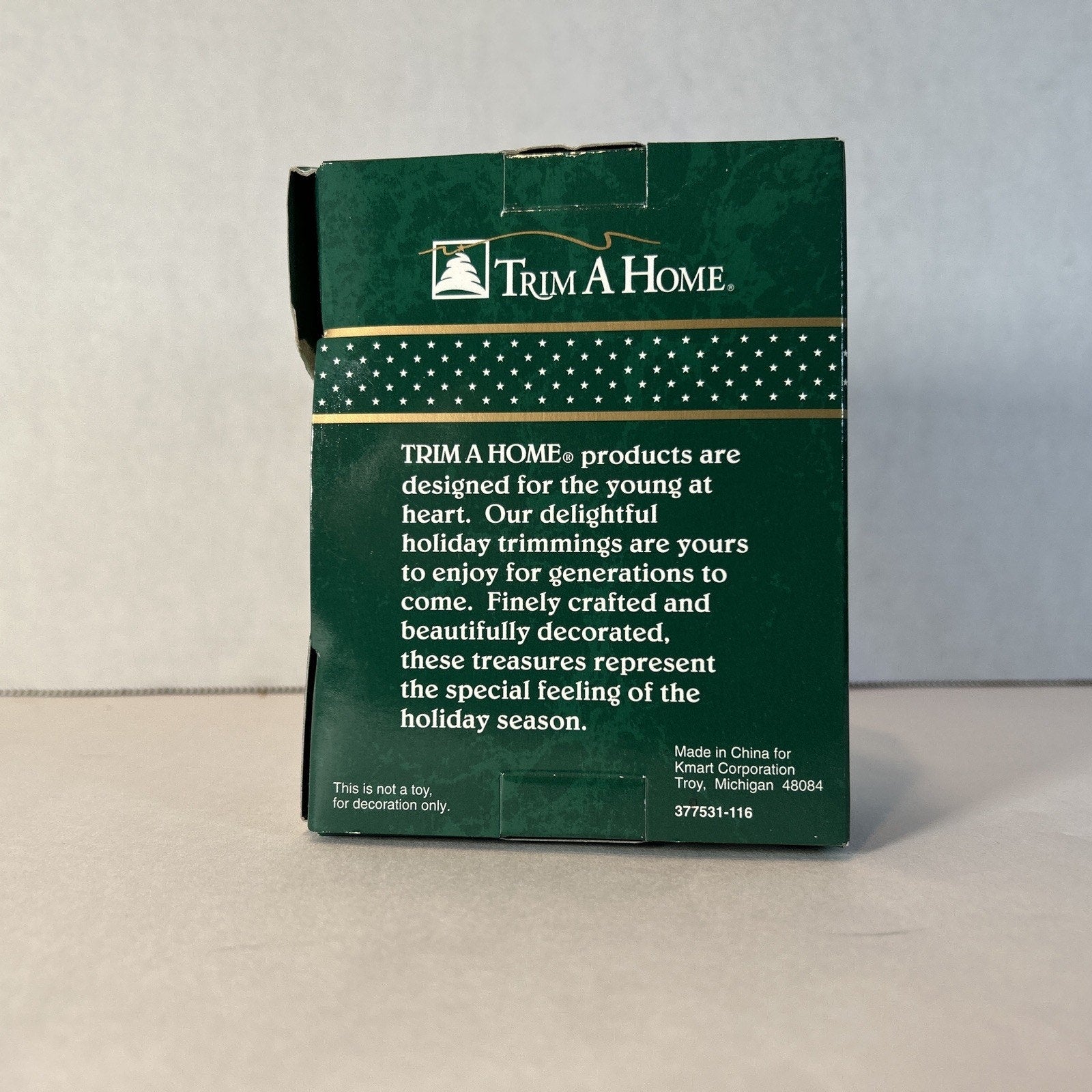 Vintage Trim A Tree KMart Christmas Tree Ornament Wine Rack Mouse Original Box