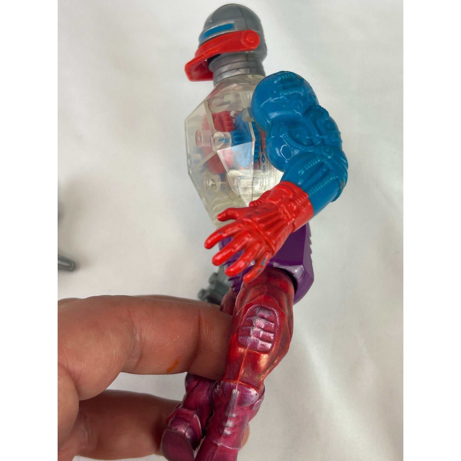 Vintage 1985 Mattel MOTU Roboto Action Figure w/ Axe Masters of the Universe