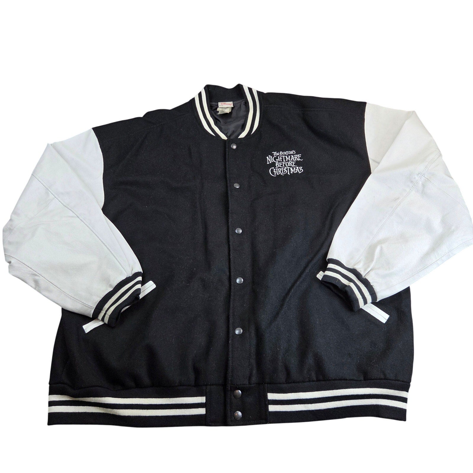 Disney Direct Nightmare Before Christmas Wool Leather Letterman Jacket XXL Jack