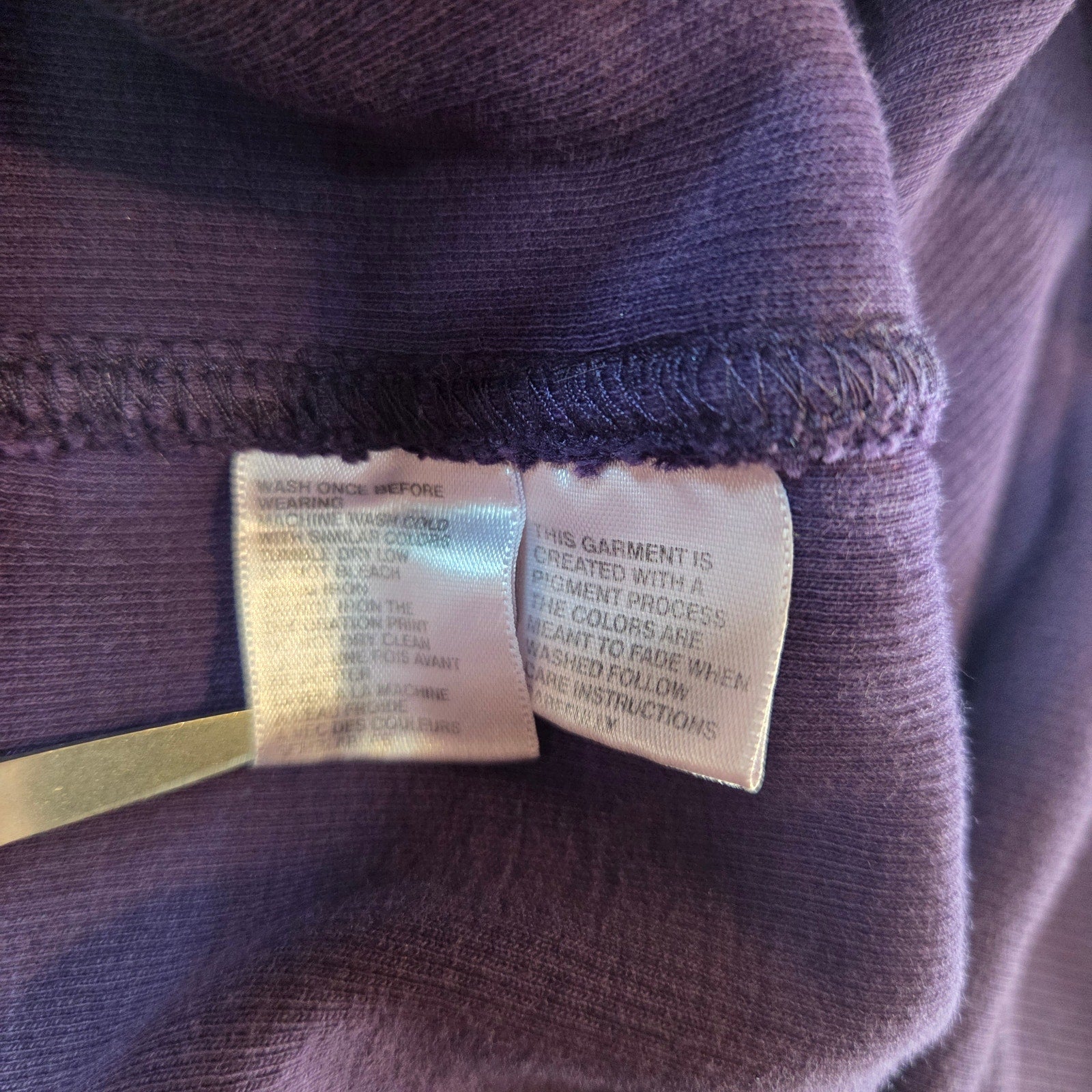 Tommy Bahama Relax 1/4 Zip Sweater XL Purple Cotton Pullover Casual