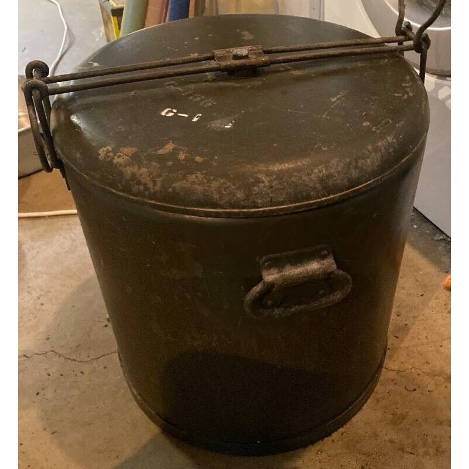 WWII US Army Mermite Food Container 1943/44 SMCO w/ 3 Inserts Militaria