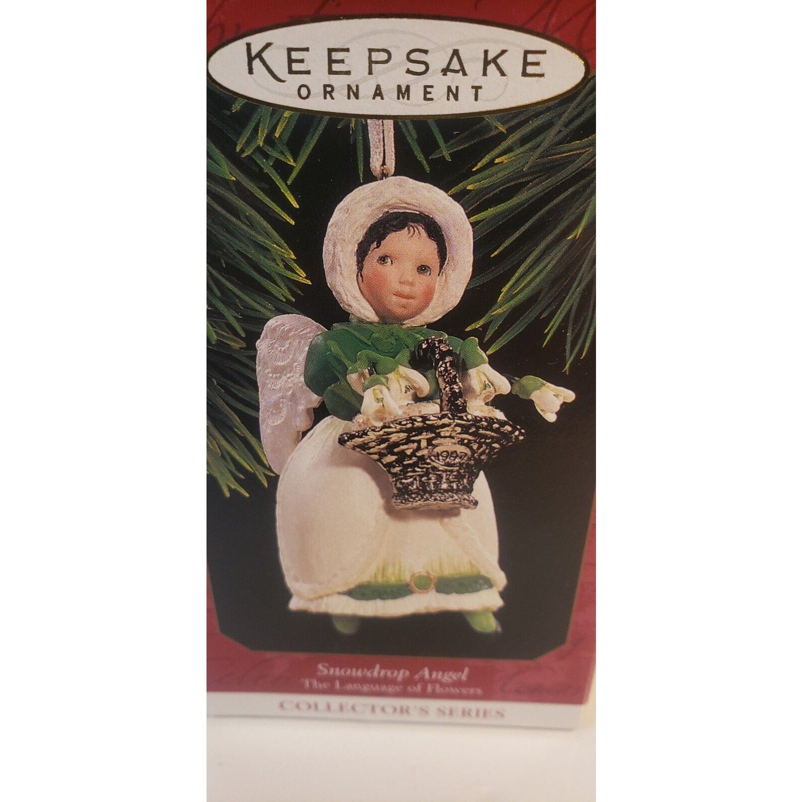 Hallmark Keepsake Ornament Snowdrop Angel 1997 The Language Of Flowers # 2 NIB