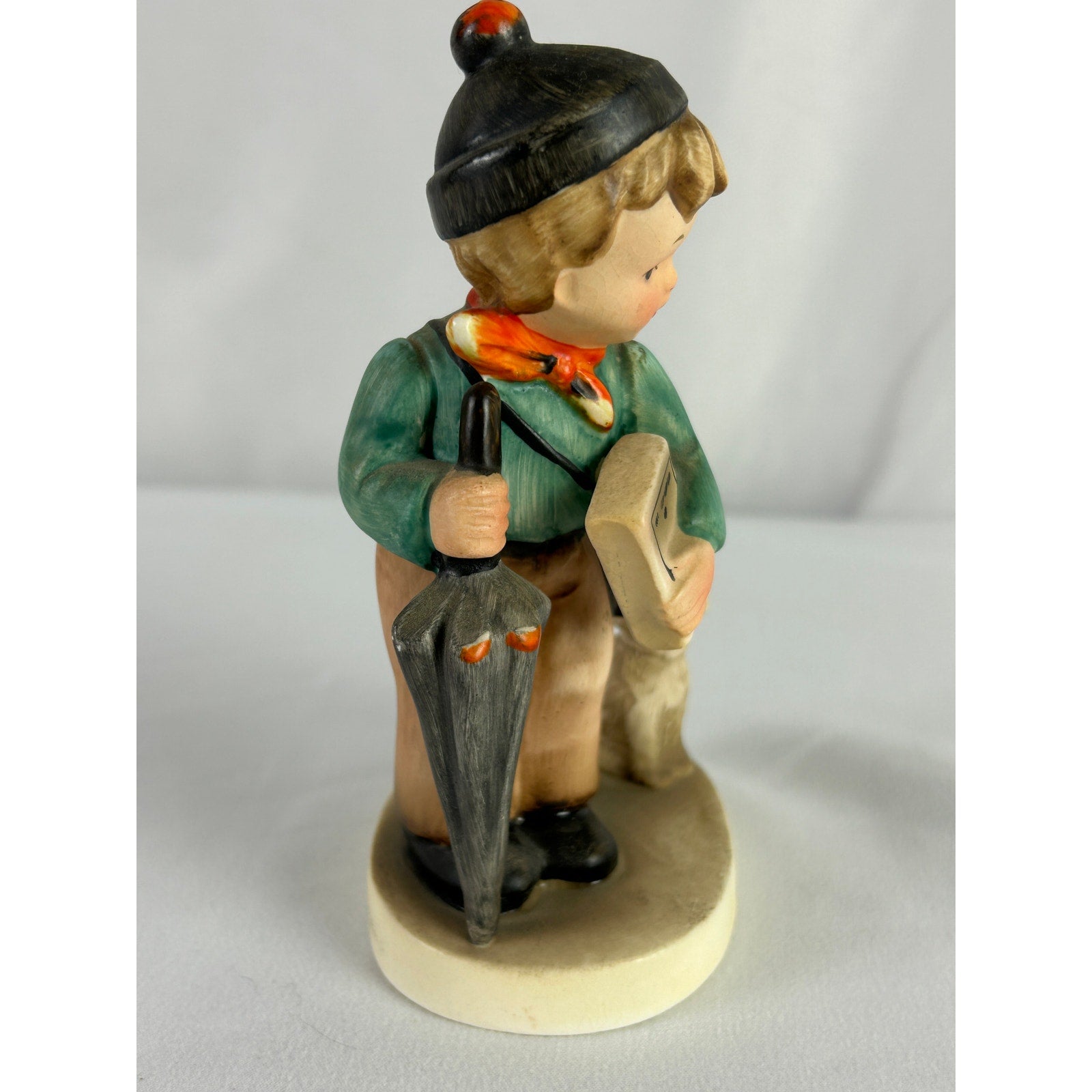 Mid Century Napco Boy Dog Umbrella Figurine Japan Ceramic