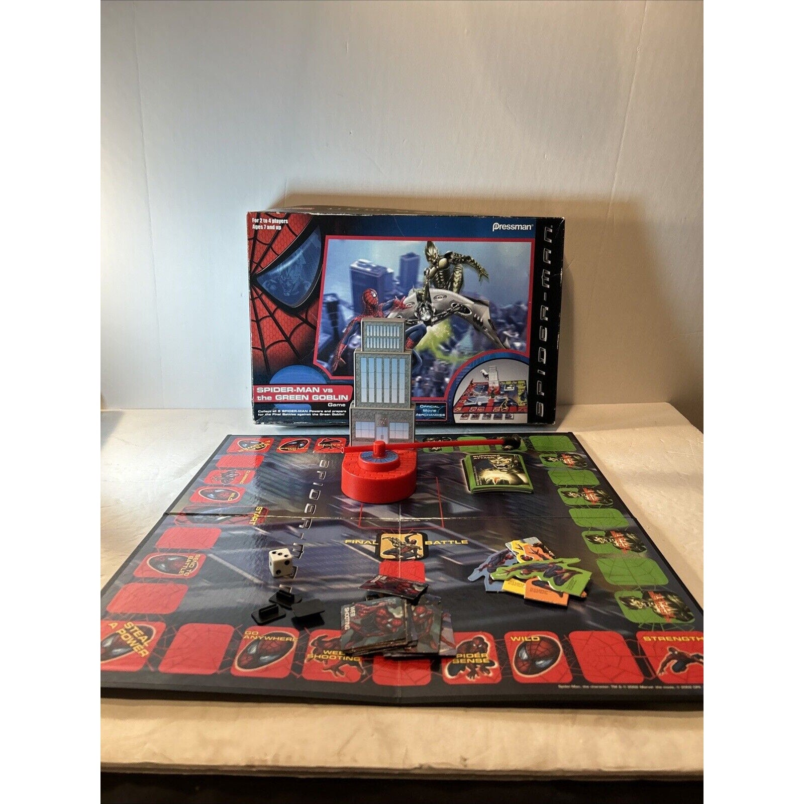 Spider-Man Vs The Green Goblin Board Game Marvel Pressman 2002